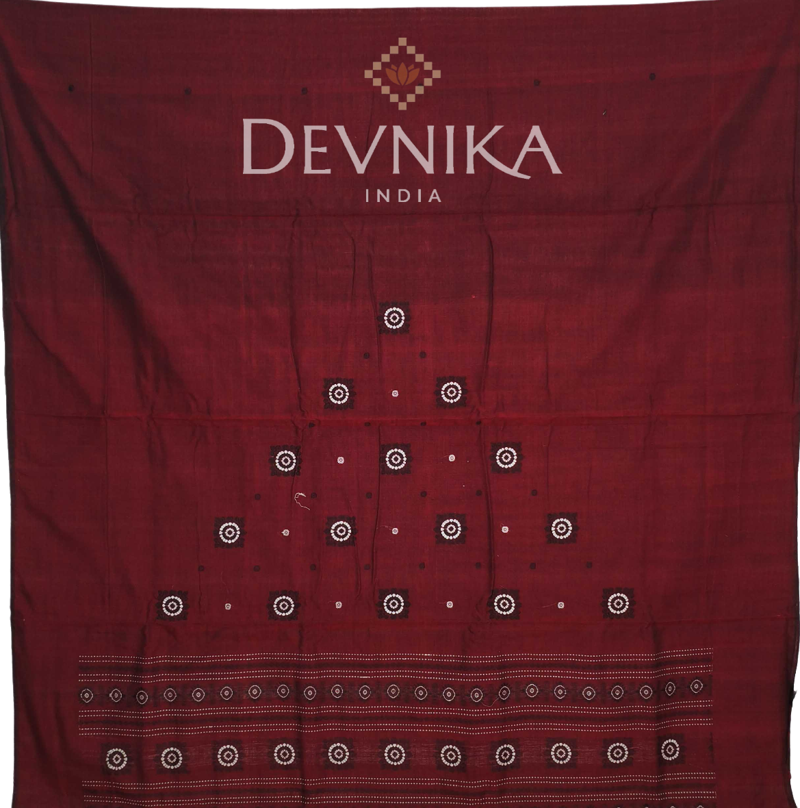 Maroon Bomkai Dress Set
