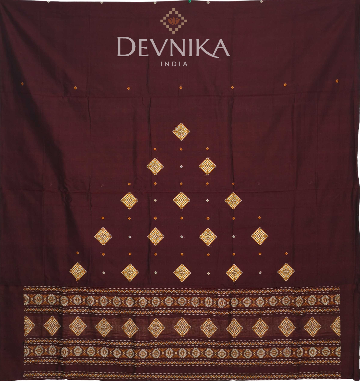 Deep Maroon Bomkai Dress Set