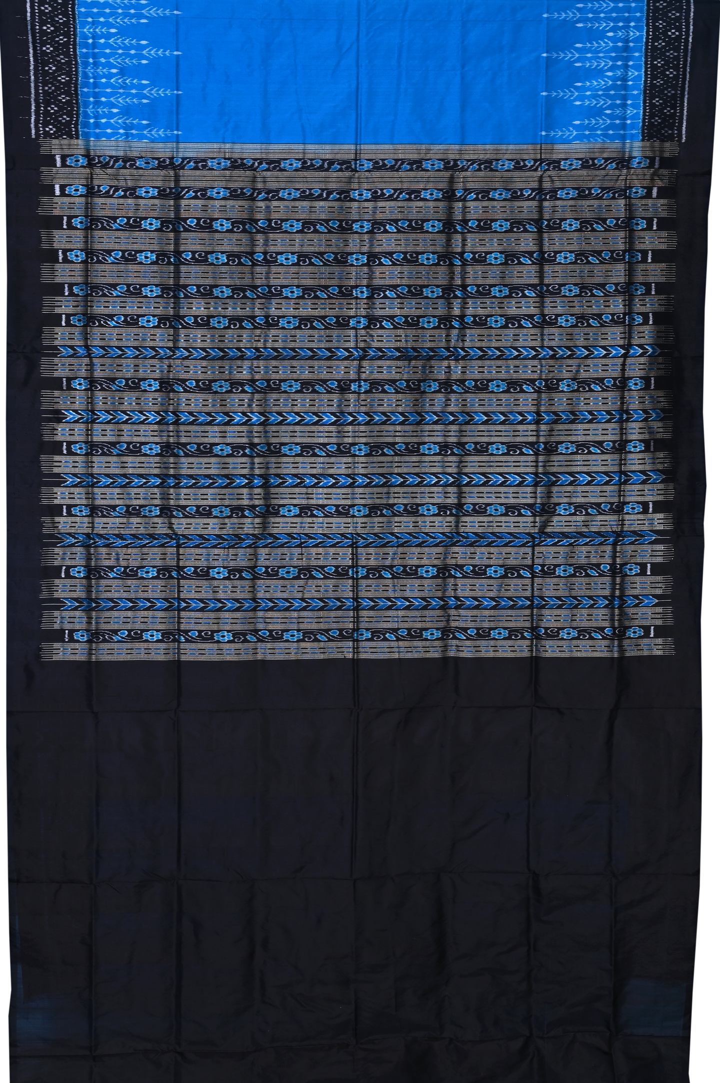 Copper Sulphate Bandha Sambalapuri Silk Saree | Odisha Handloom GI Tagged | Devnika