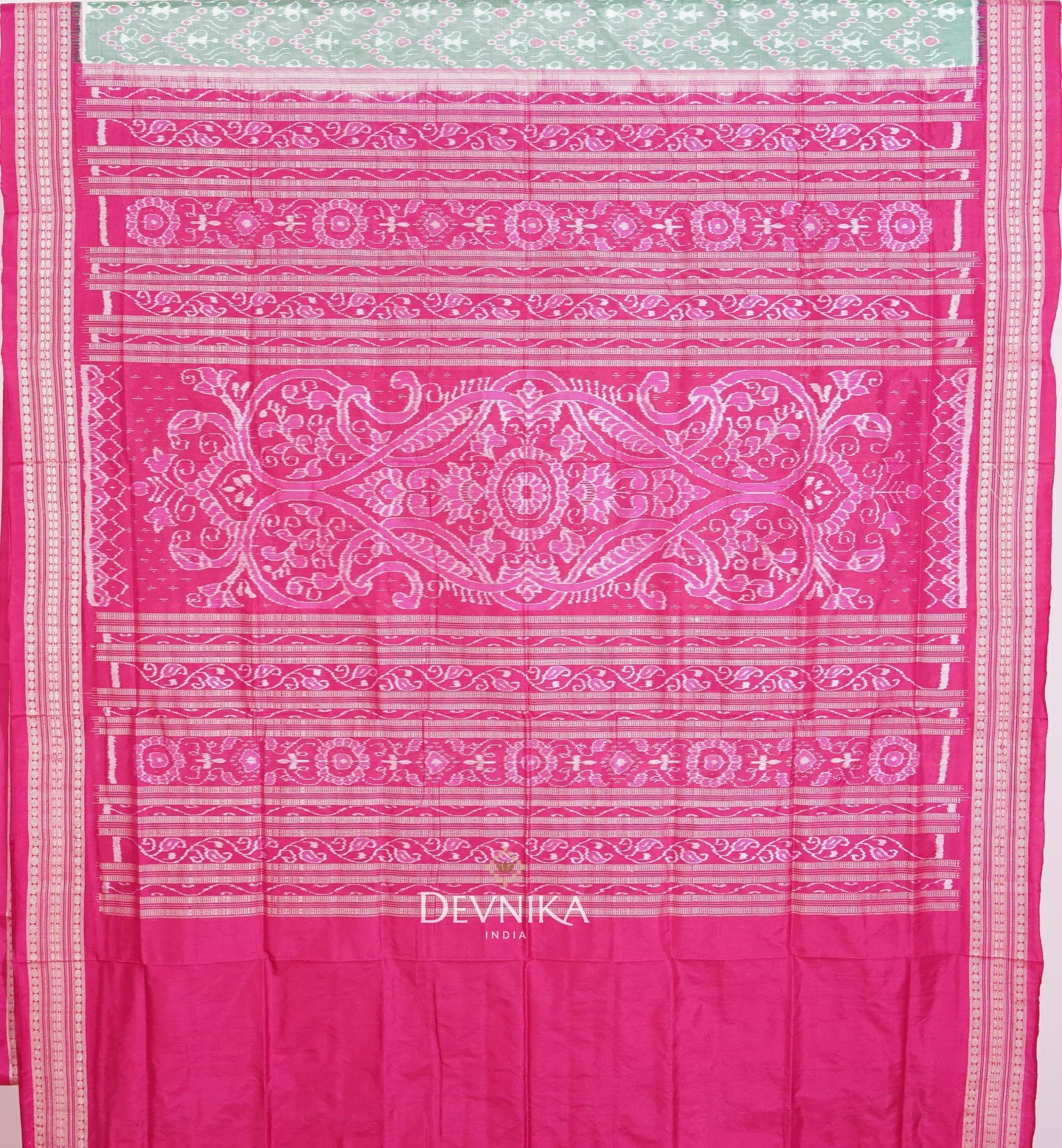 Light Green Teracota Bandha Saree