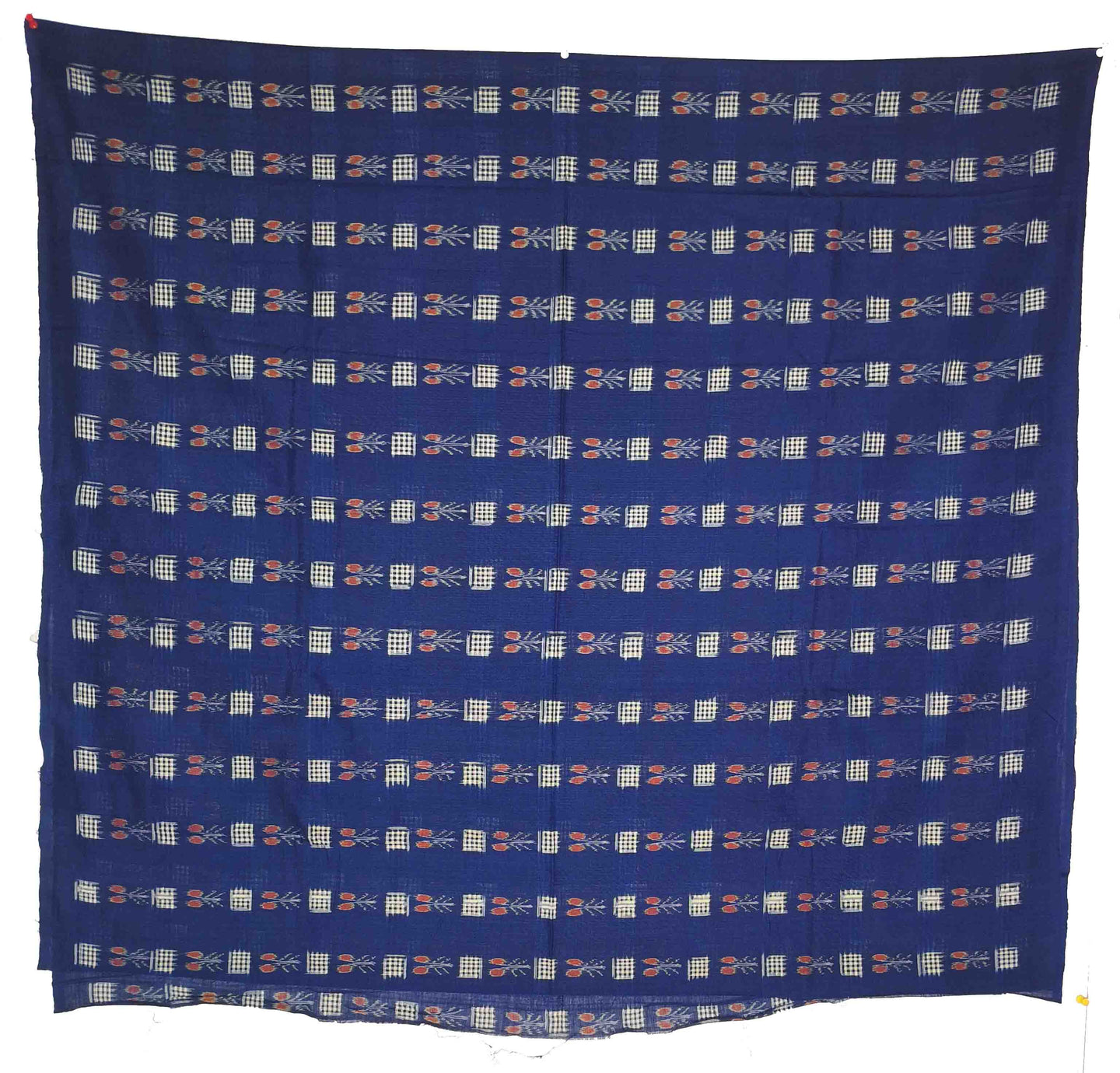 Blue & Rust Bandha Pasapalli Shirt/TopPiece