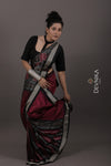 Magenta Color Body Bomkai Saree(Patli) | Odisha Handloom GI Tagged | Devnika