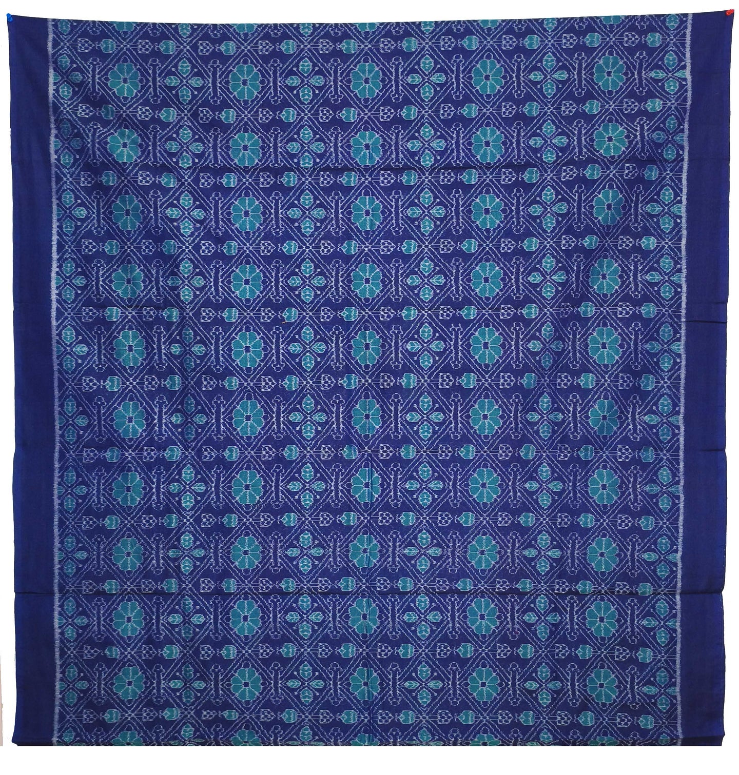 Blue Top With Torquise Blue Pant & Chunri Body Bandha Dress Set