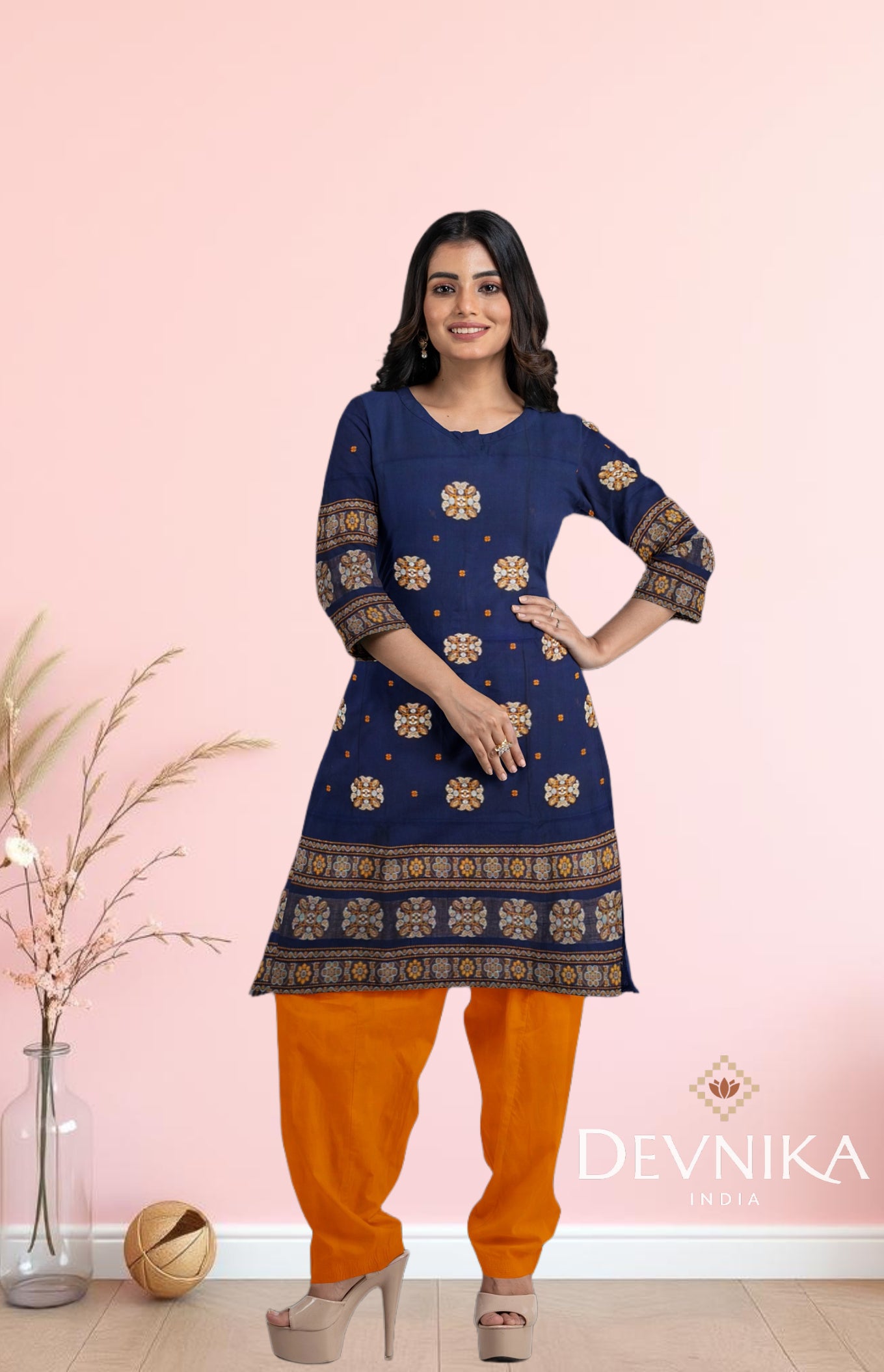 Blue Bomkai Dress Set