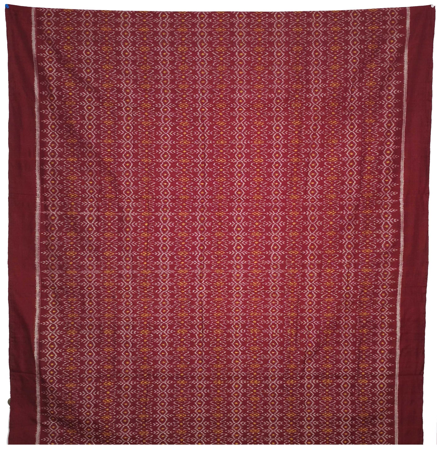 Deep maroon Top With Peach Pant & Chunri Body Bandha Dress Set