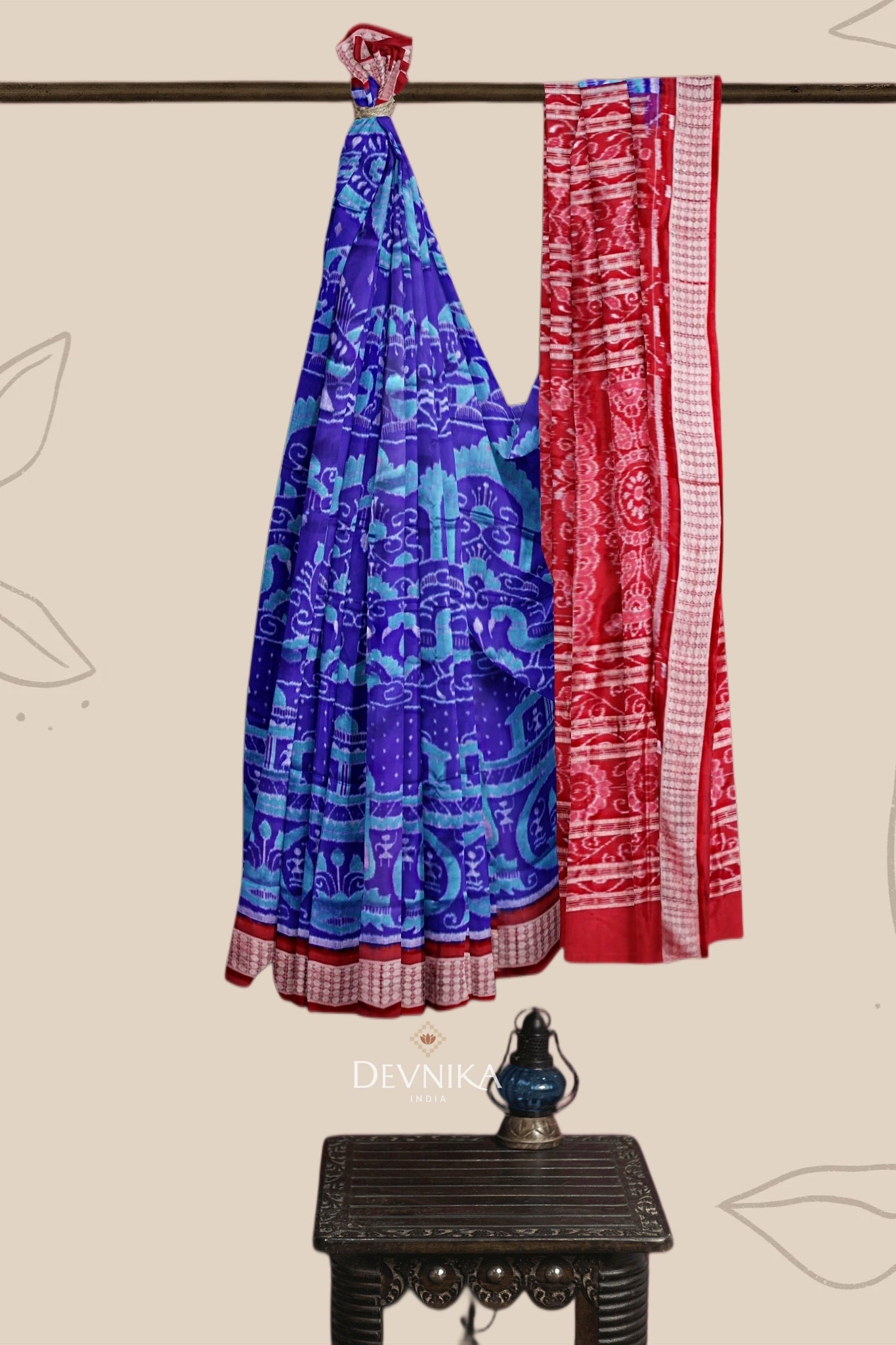 Blue Berry Body Bandha Tissue Saree