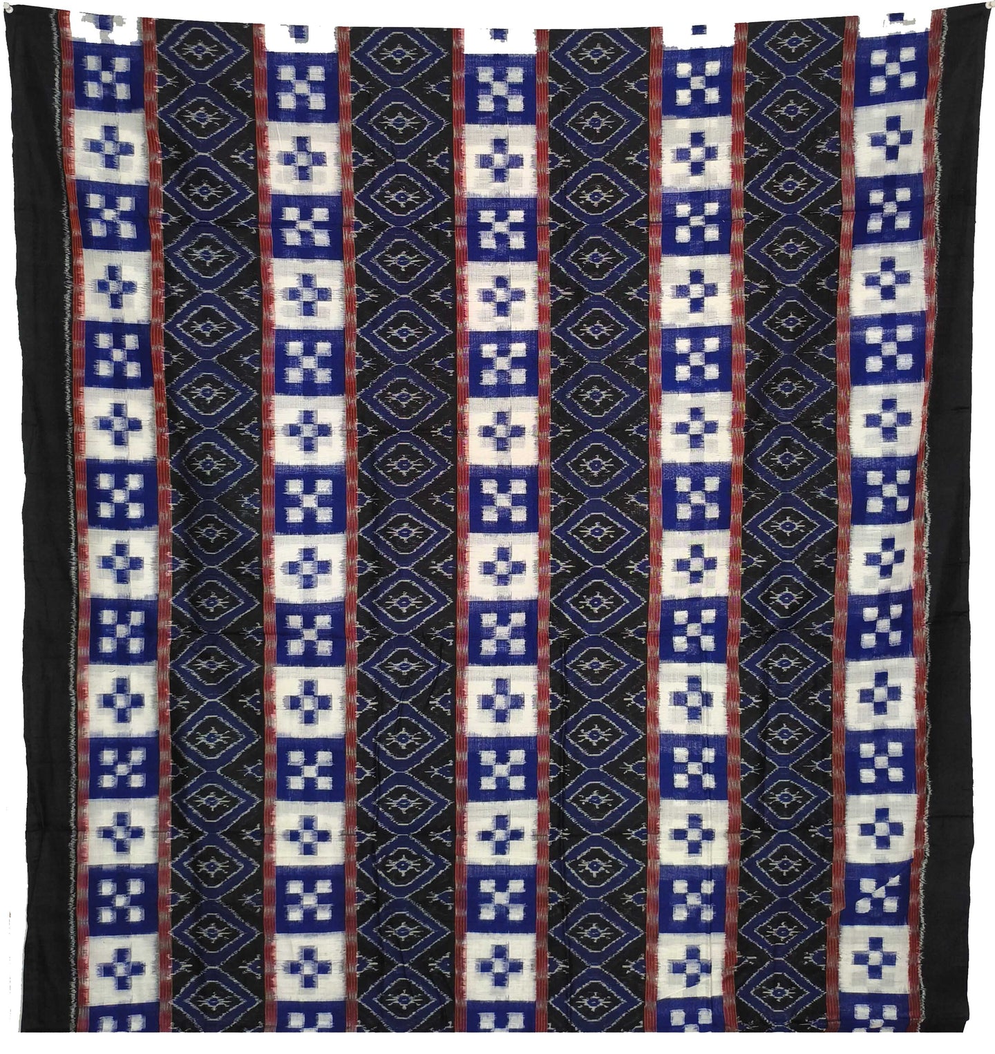 Blue & Black Top With Black Pant & Chunri Pasapalli Dress Set