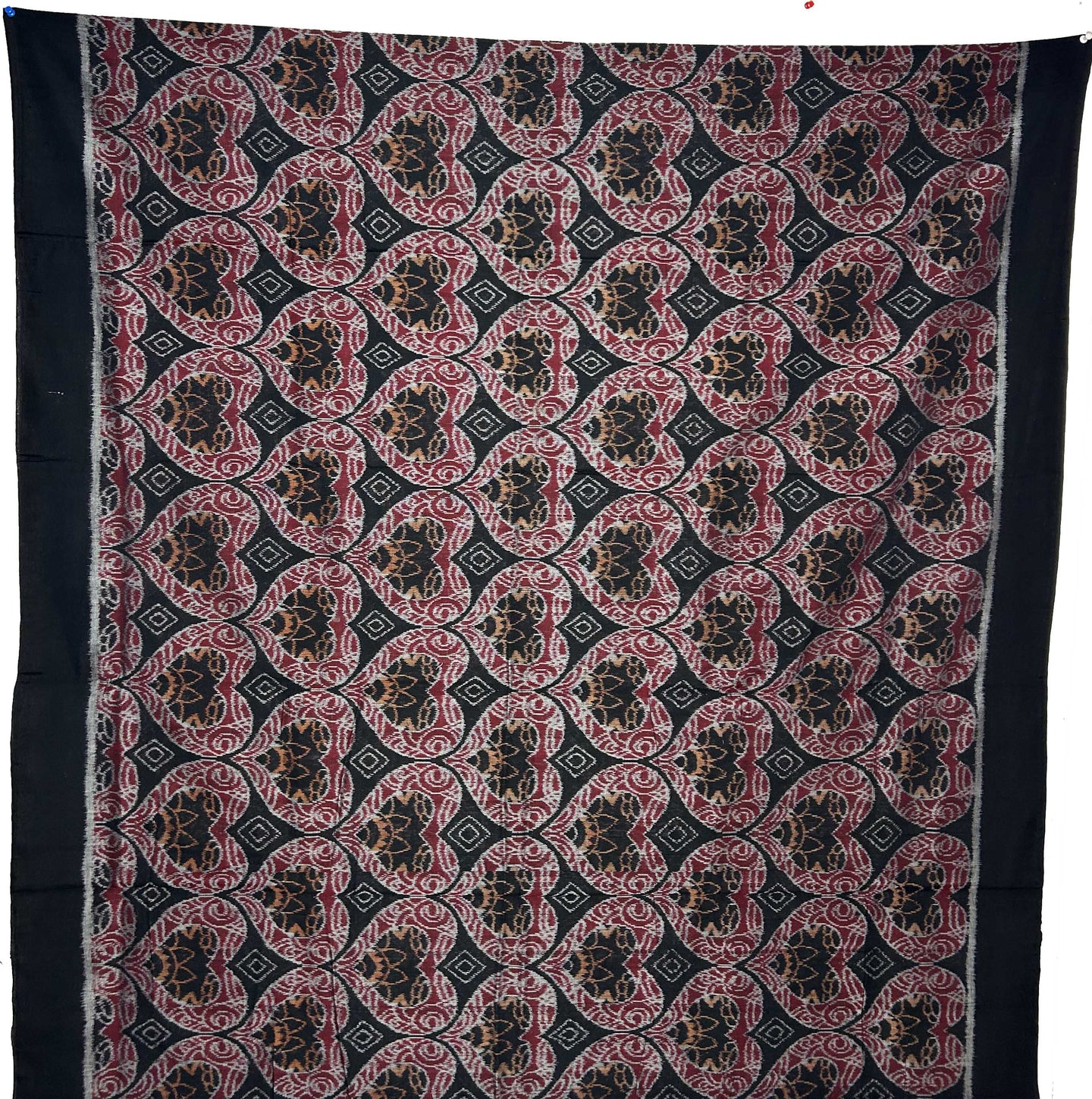 Black Top With Red Pant & Chunri Body Bandha Dress Set