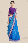 Royal Blue Teracota Bandha Saree