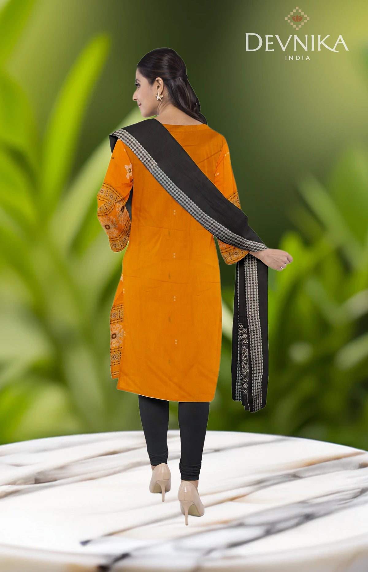 Yellow Bomkai Dress Set