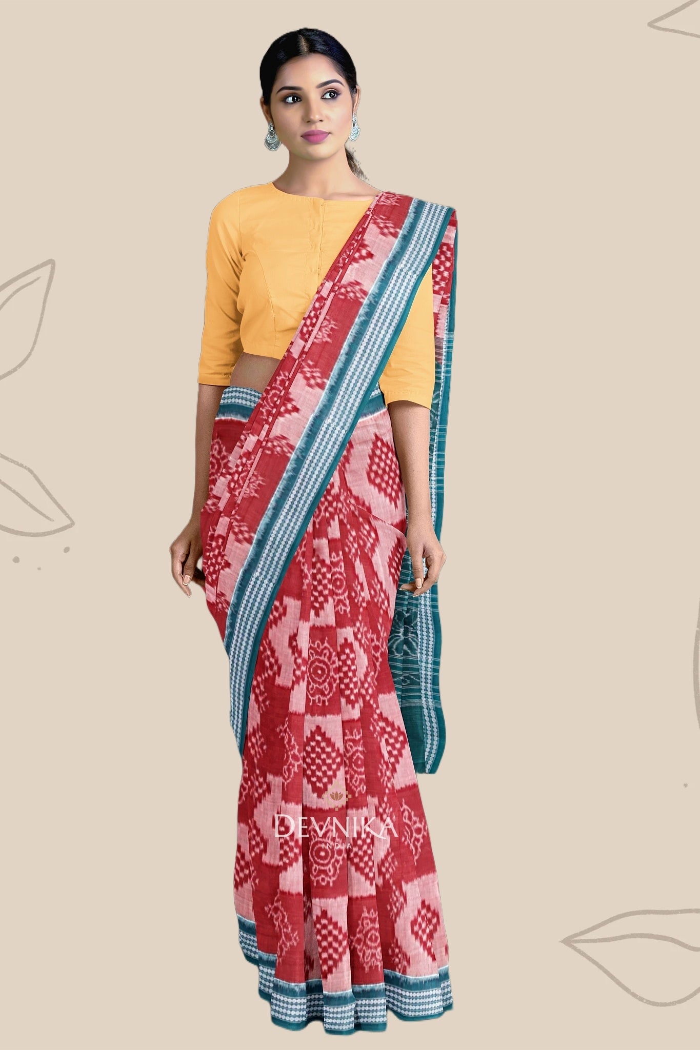 Brown Body Bandha Saree