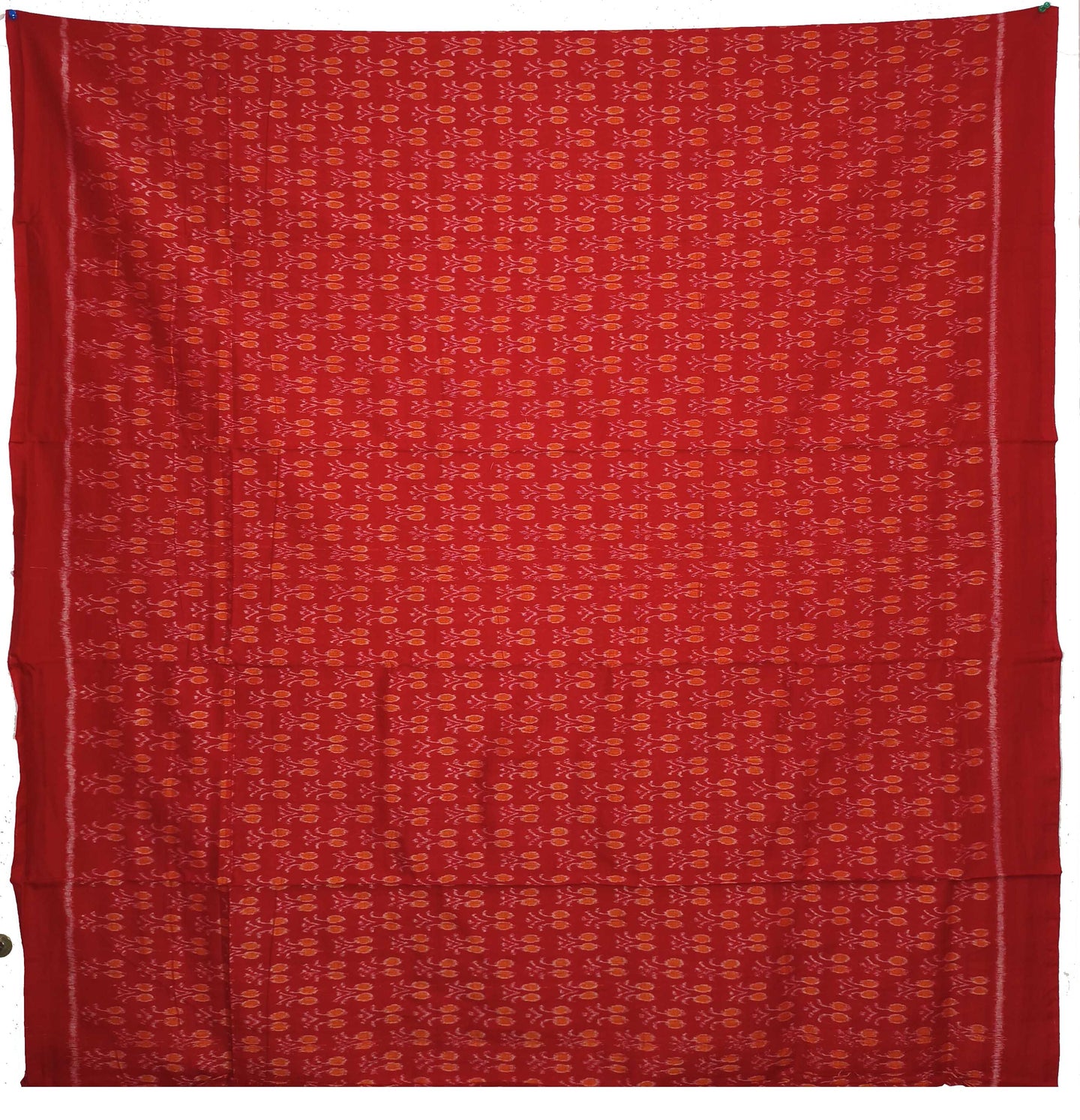 Red Top With Peach Pant & Chunri Body Bandha Dress Set