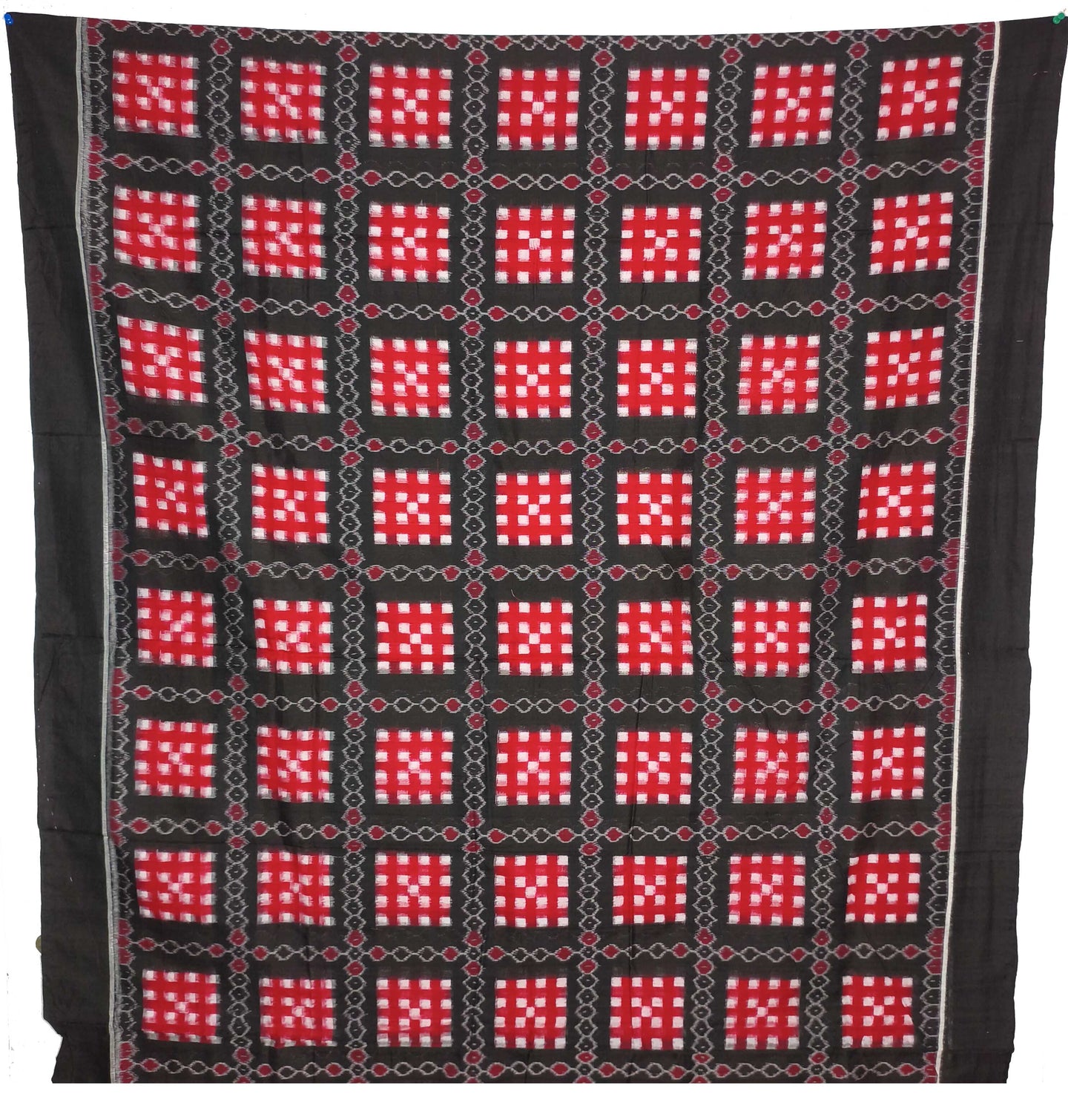 Black Top With Black Pant & Red Color Chunri Pasapalli Dress Set