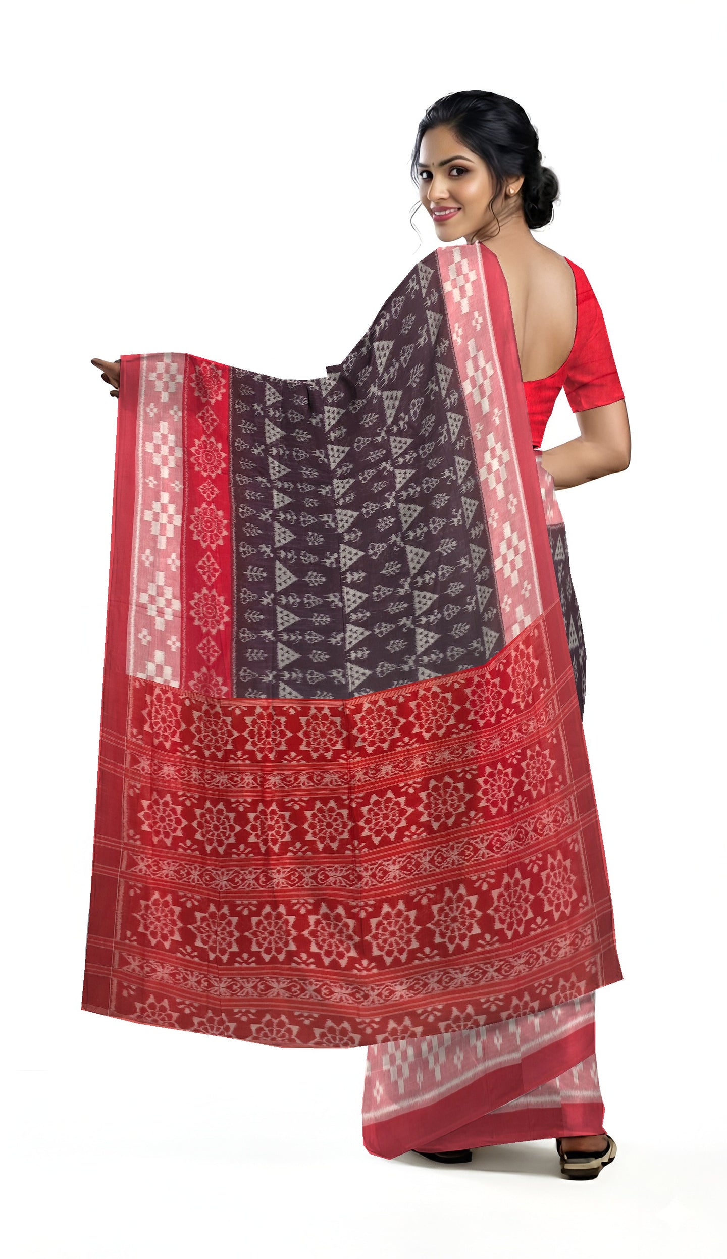 Deep Coffee Body Bandha Saree