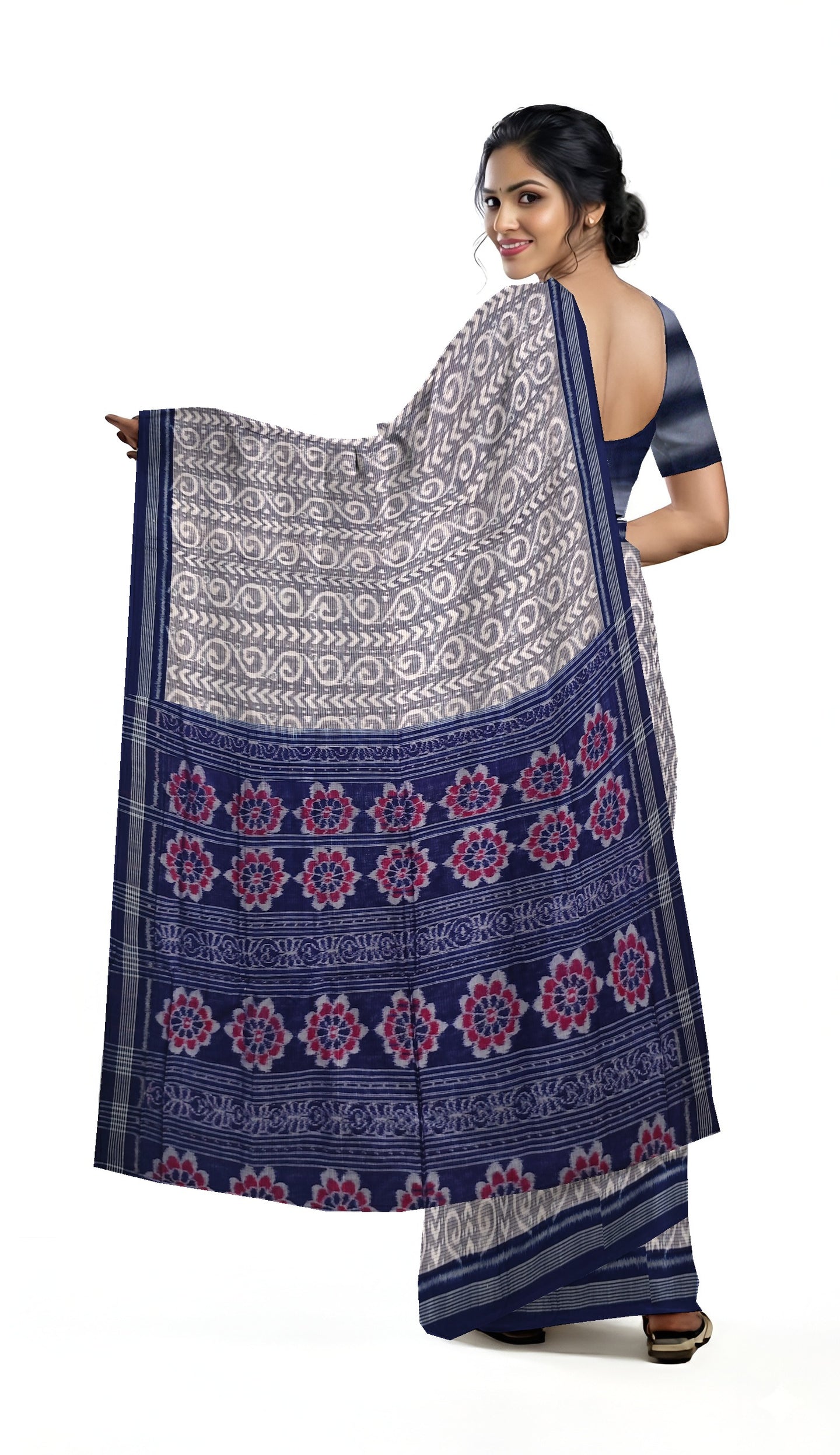 Light Blue Body Bandha Saree