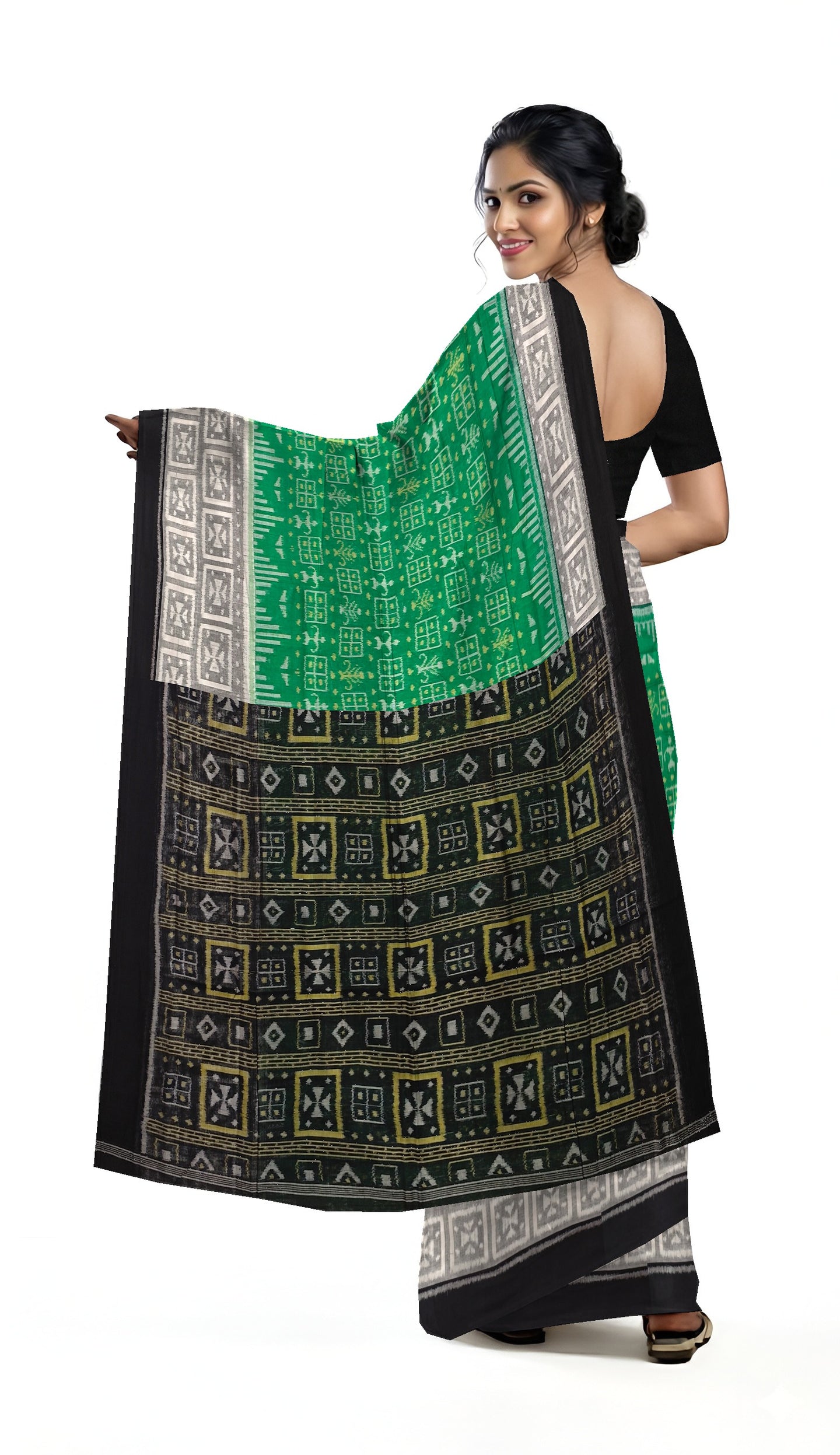 Green Body Bandha Saree