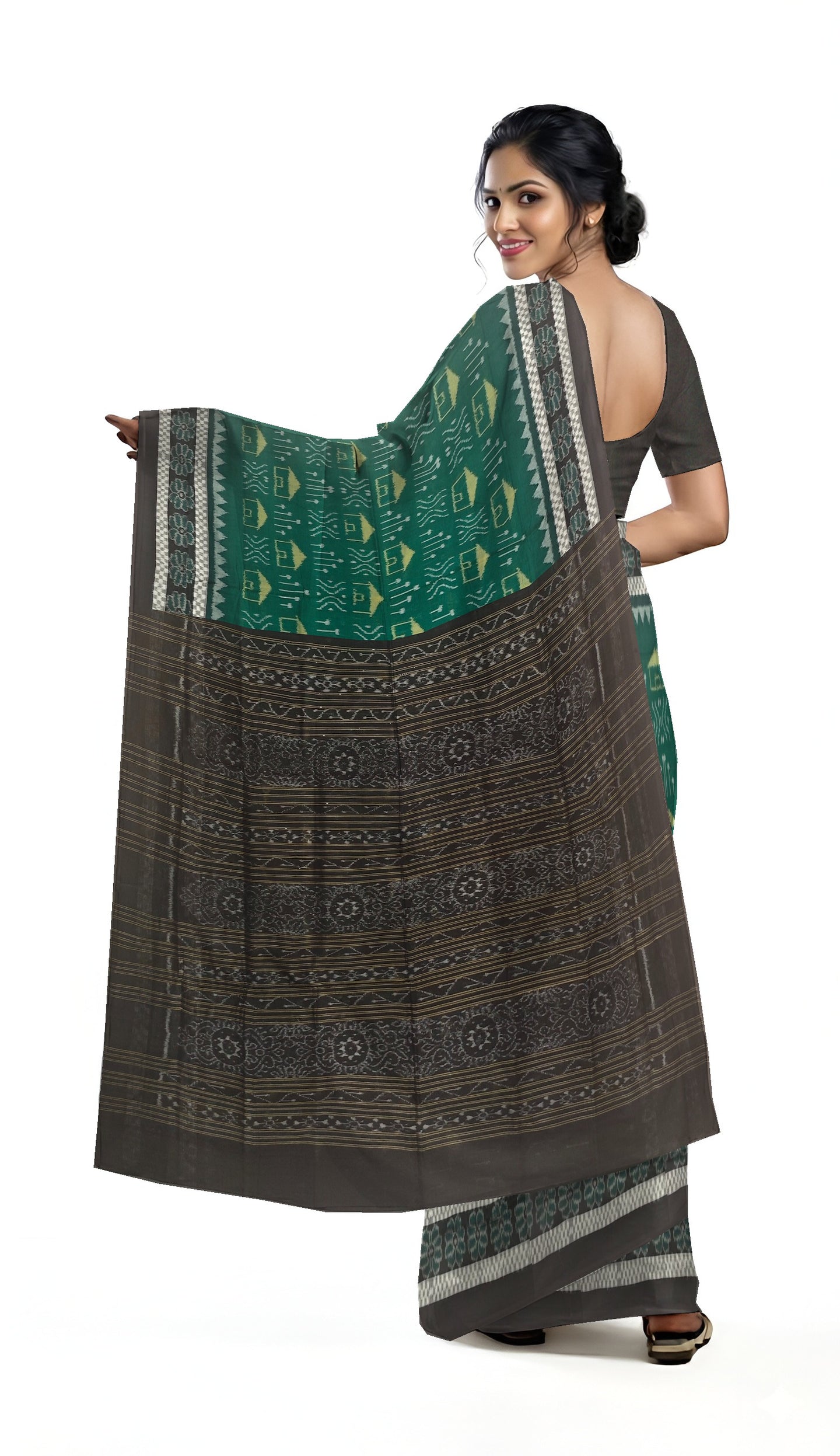 Green Body Bandha Saree