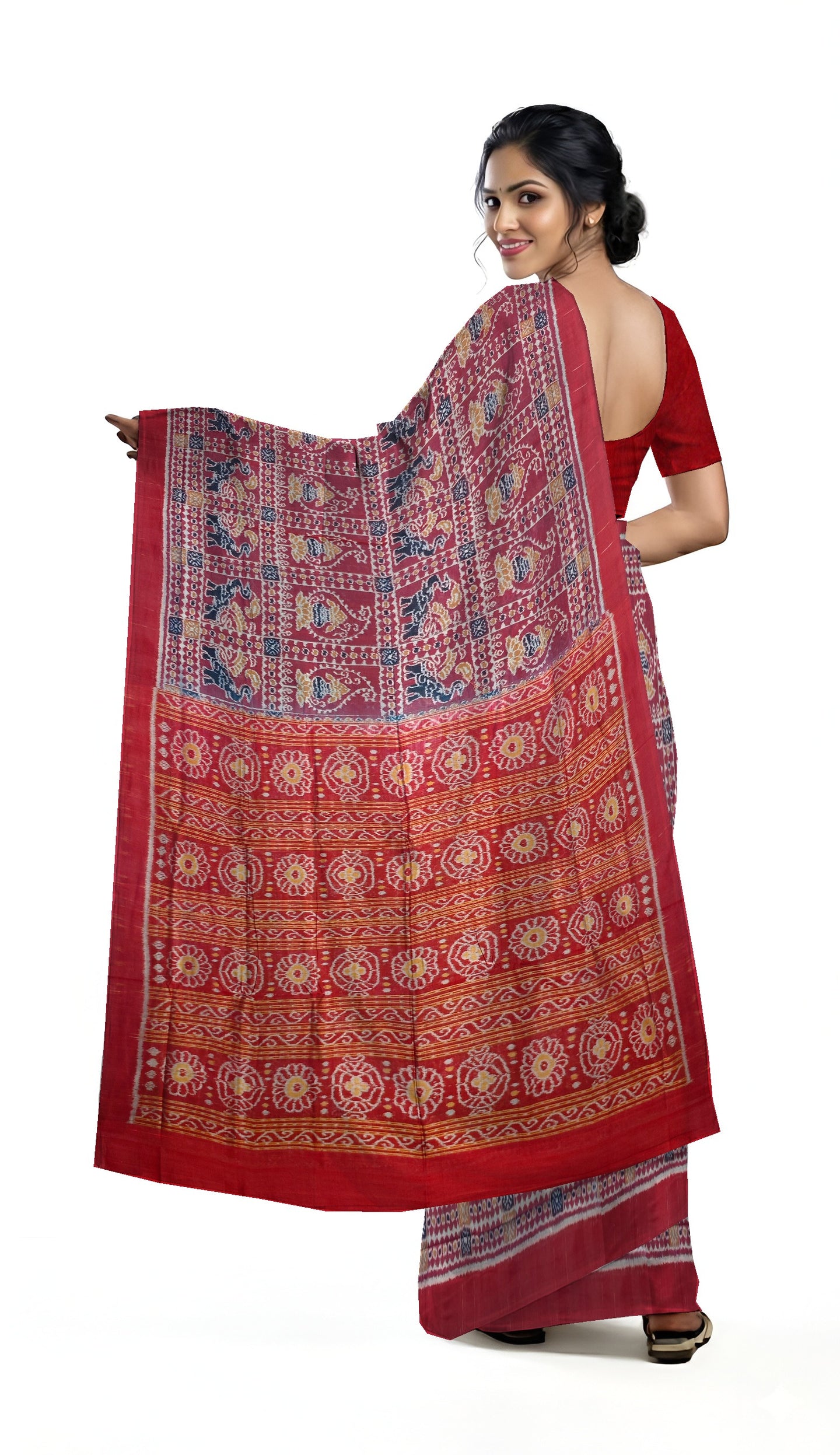 Deep Maroon Body Bandha Saree