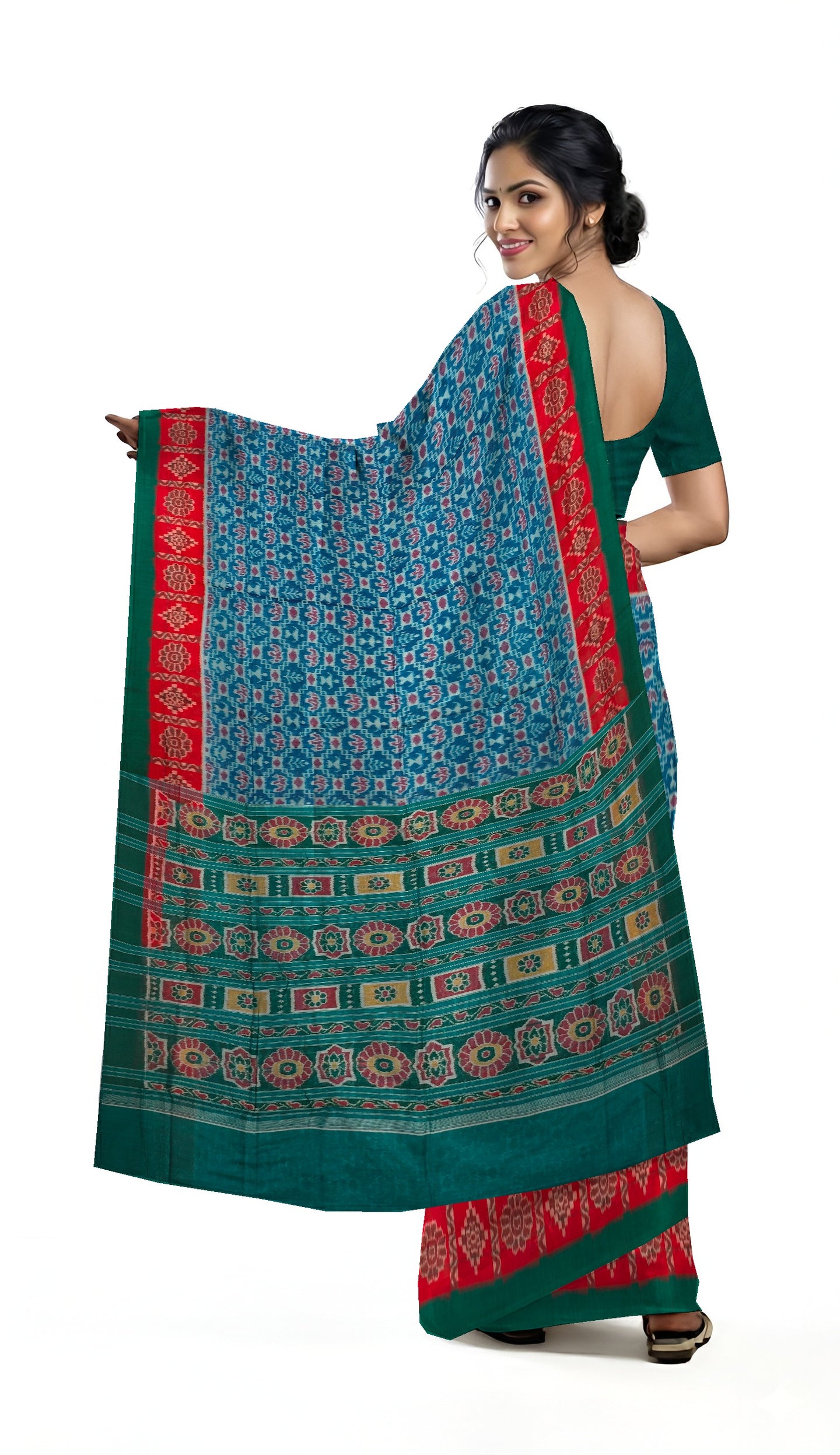 Sumati Teracota Bandha Saree