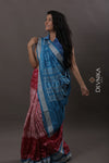 Sweet Pink Teracota Bandha Silk Saree | Odisha Handloom GI Tagged | Devnika