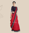 Red Bapta Handloom Cotton Saree | Odisha Handloom | Devnika