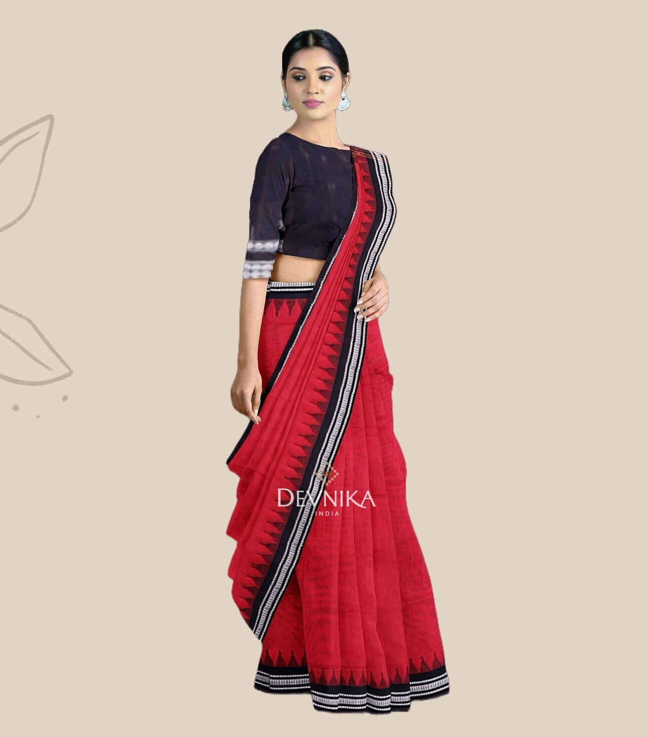 Red Bapta Saree