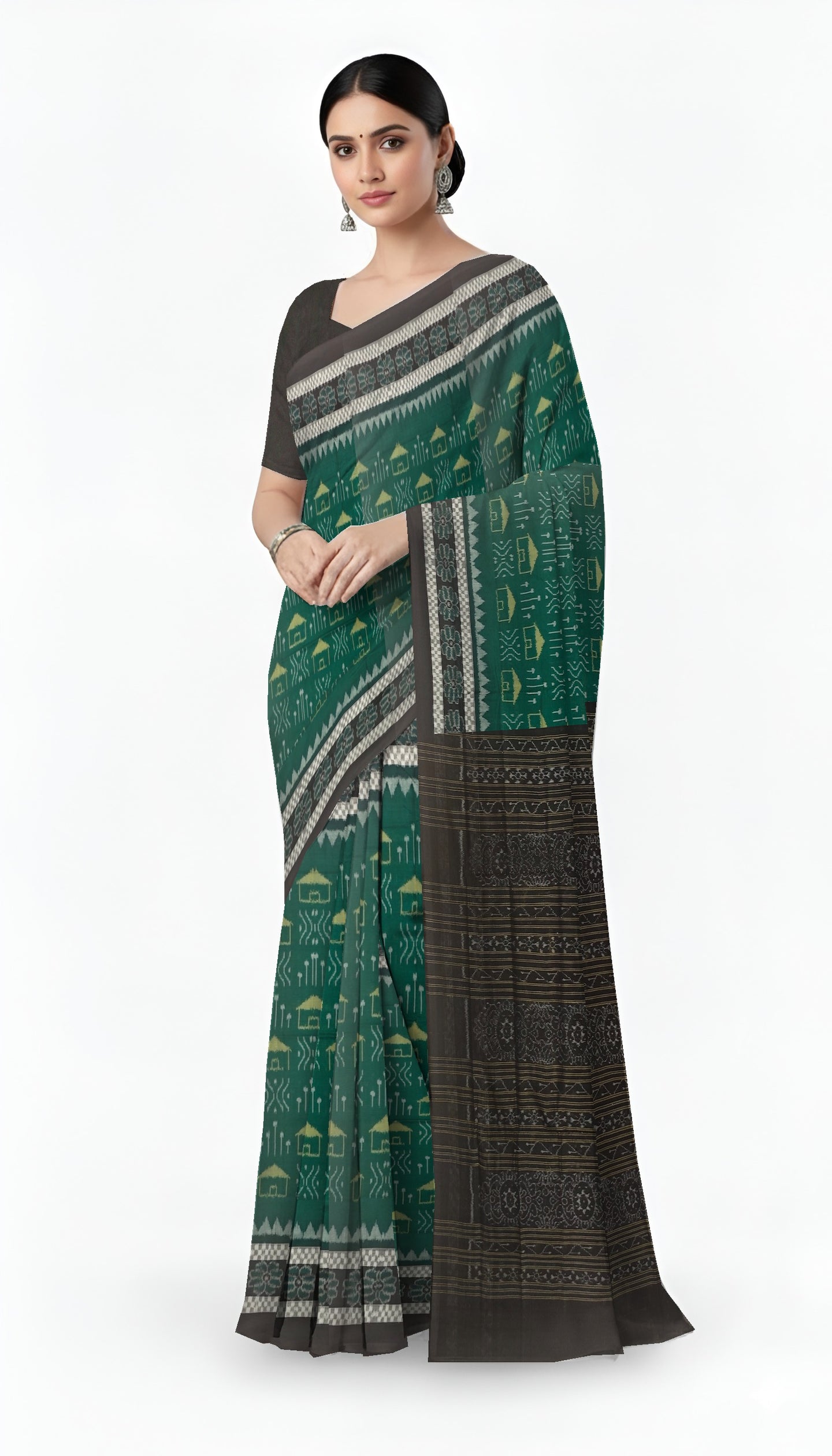 Green Body Bandha Saree