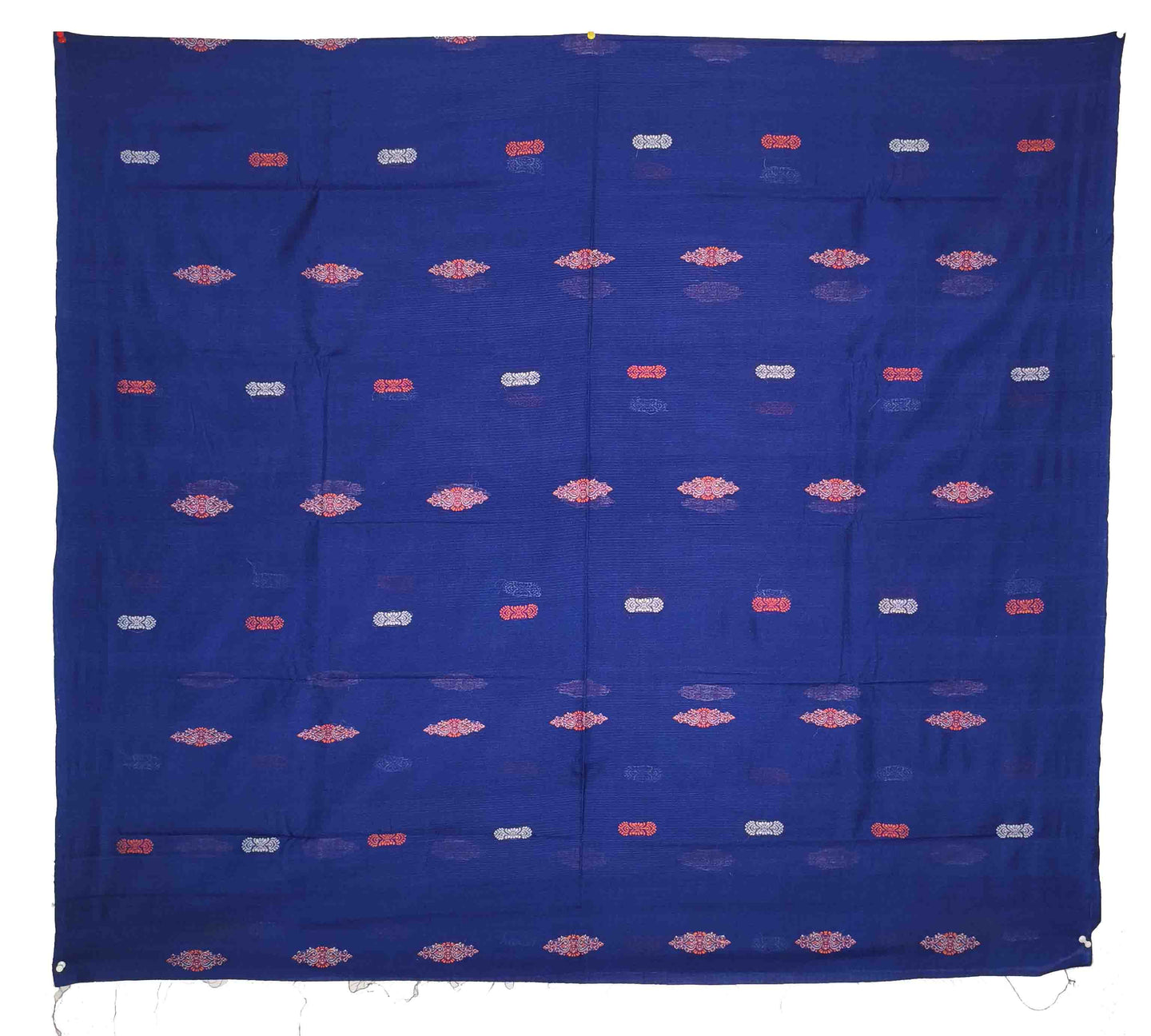 Royal Blue,Orange & white Bomkai Shirt/Top Piece