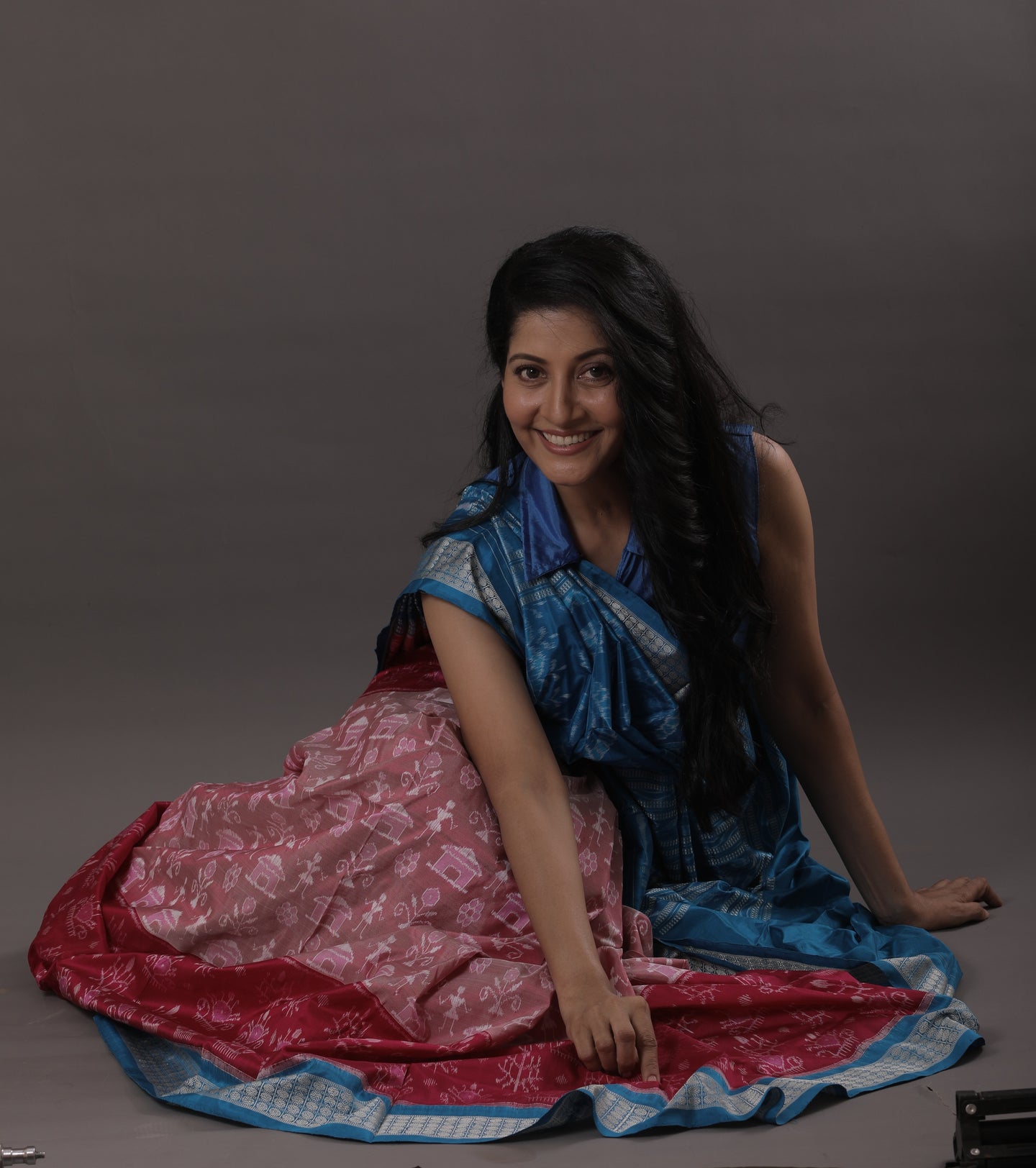 Sweet Pink Teracota Bandha Saree