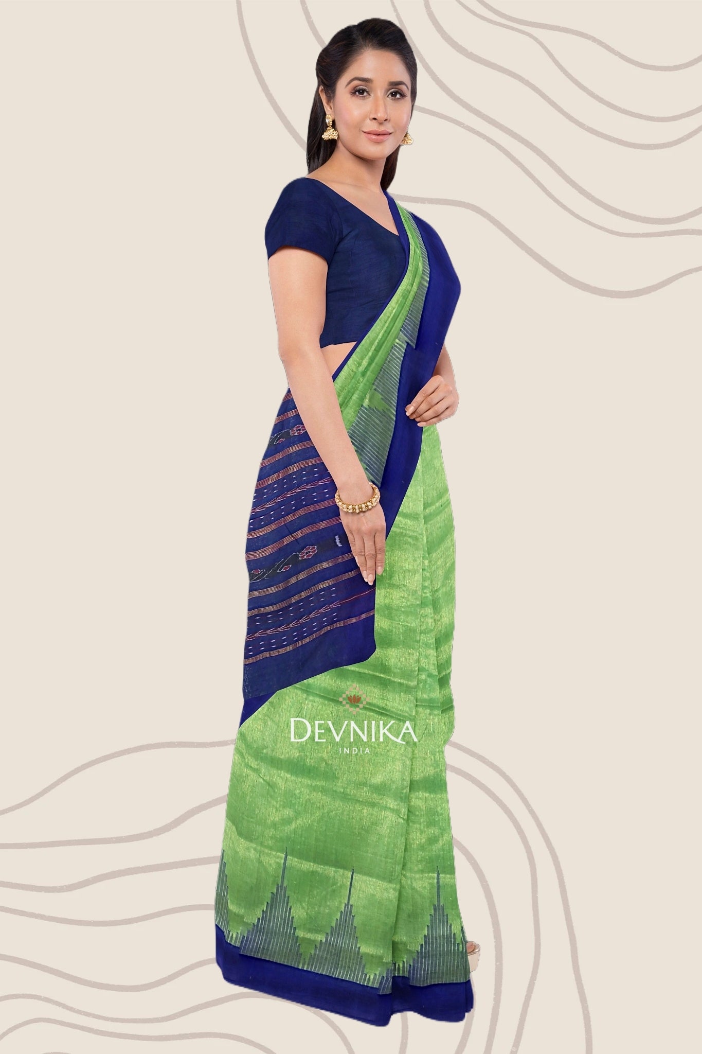 Green Big Temple Border(Bapta)