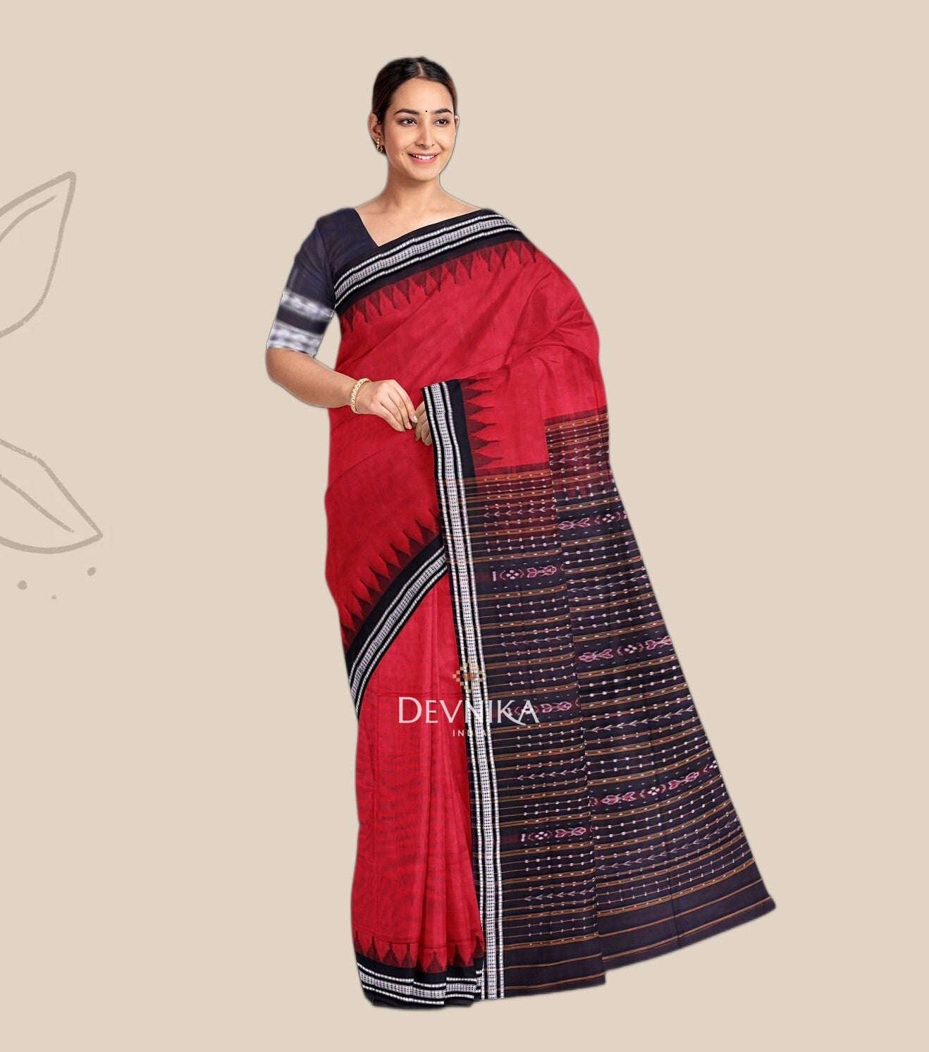 Red Bapta Saree