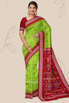 Green Maha Laxmi Bandha Silk Saree | Odisha Handloom GI Tagged | Devnika