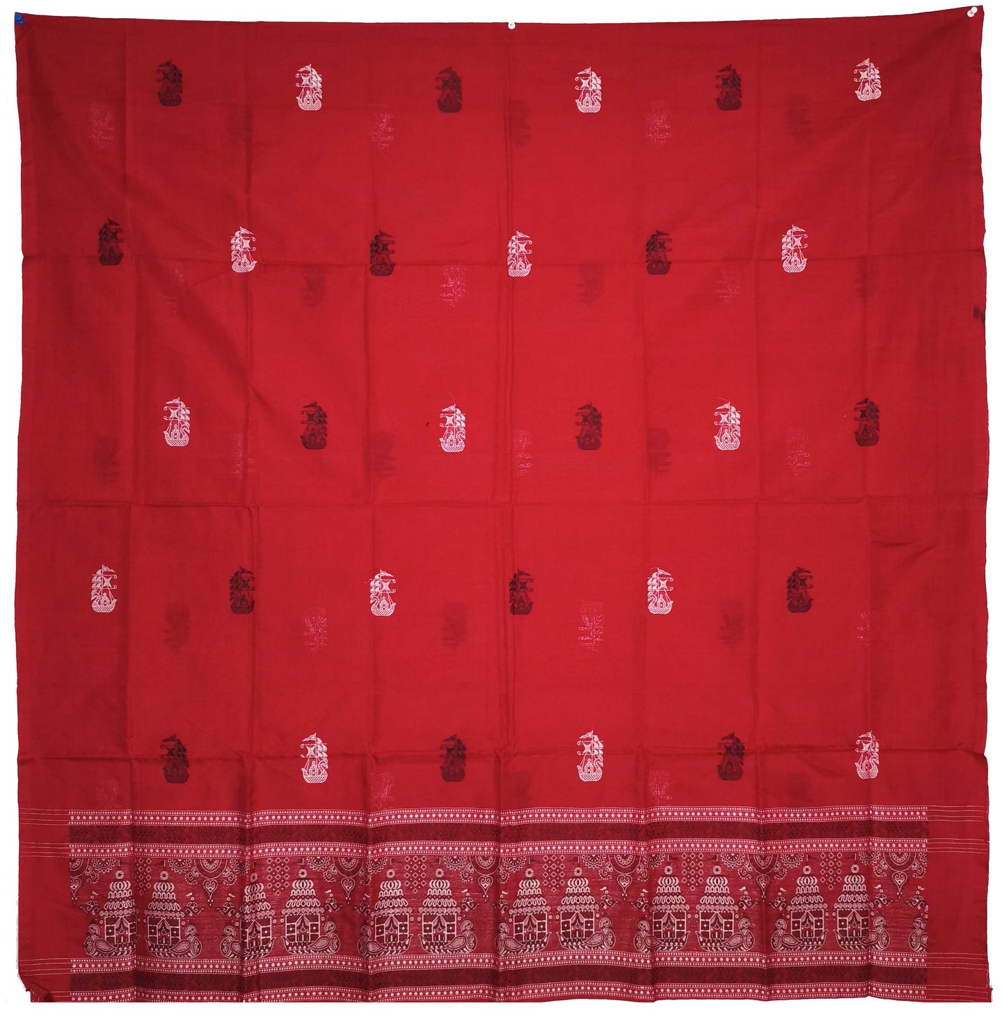 Deep Red Bomkai Dress Set