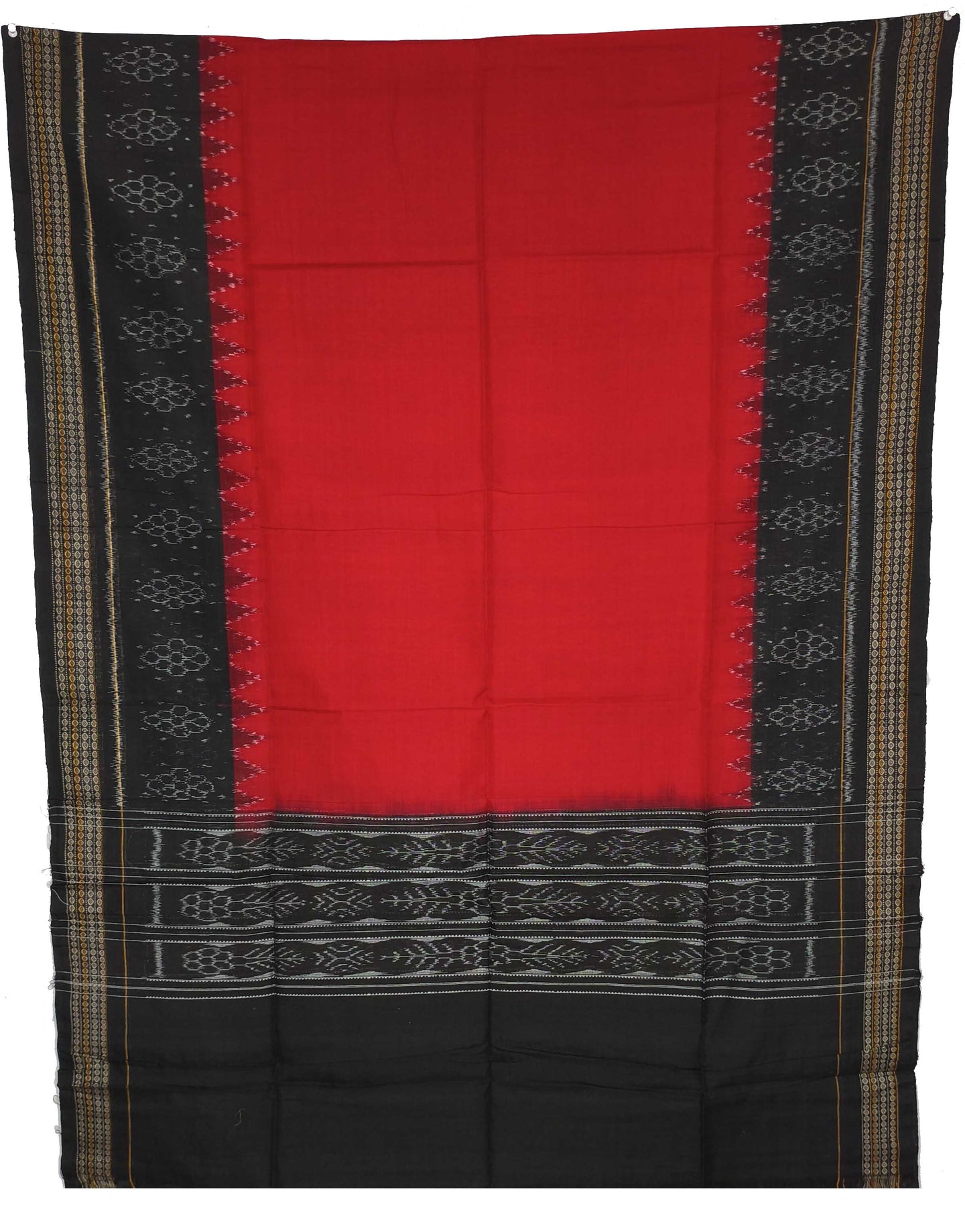 Black Top With Red Pant & Chunri Pasapalli Dress Set