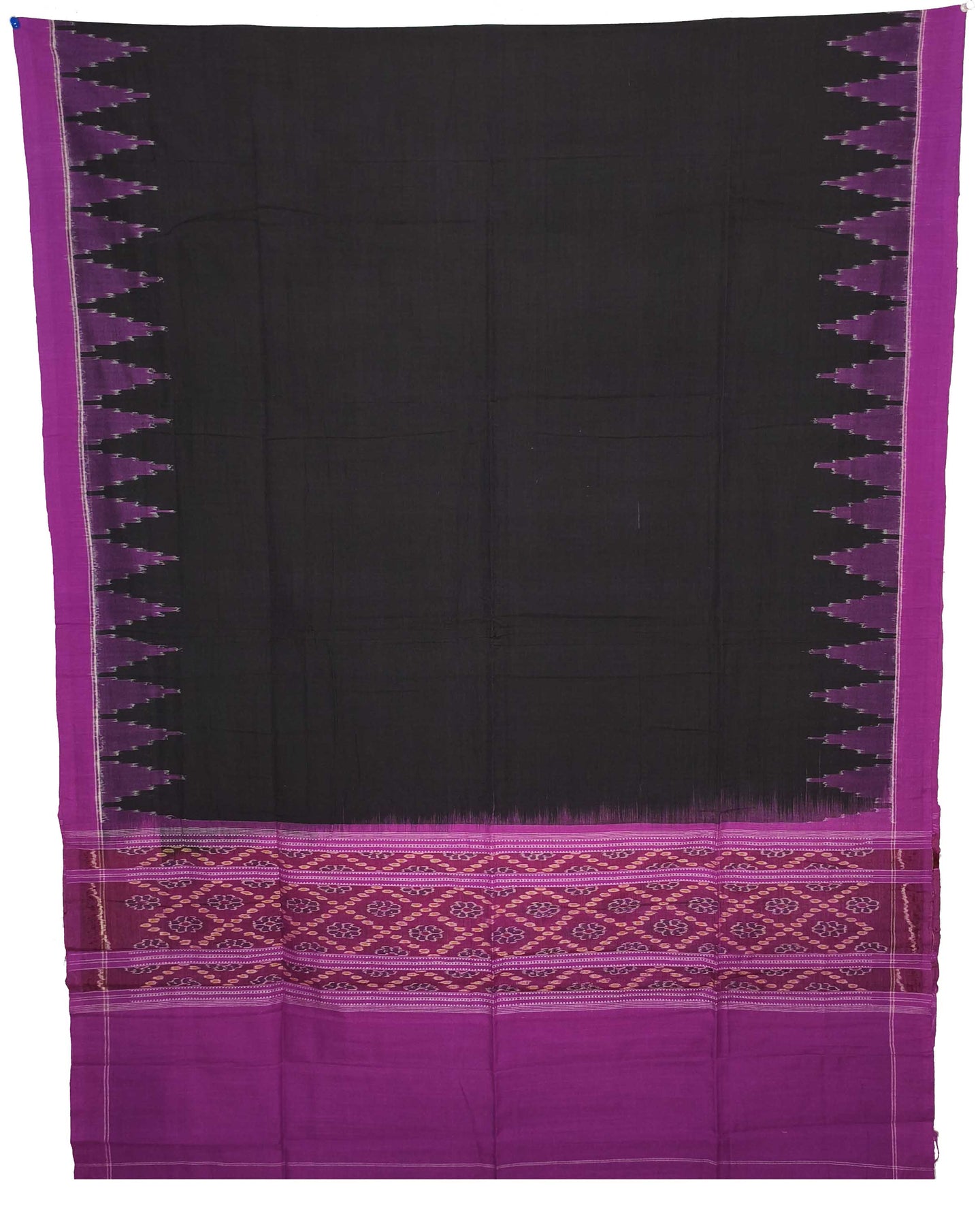 Magenta Top With Black Pant & Chunri Body Bandha Dress Set