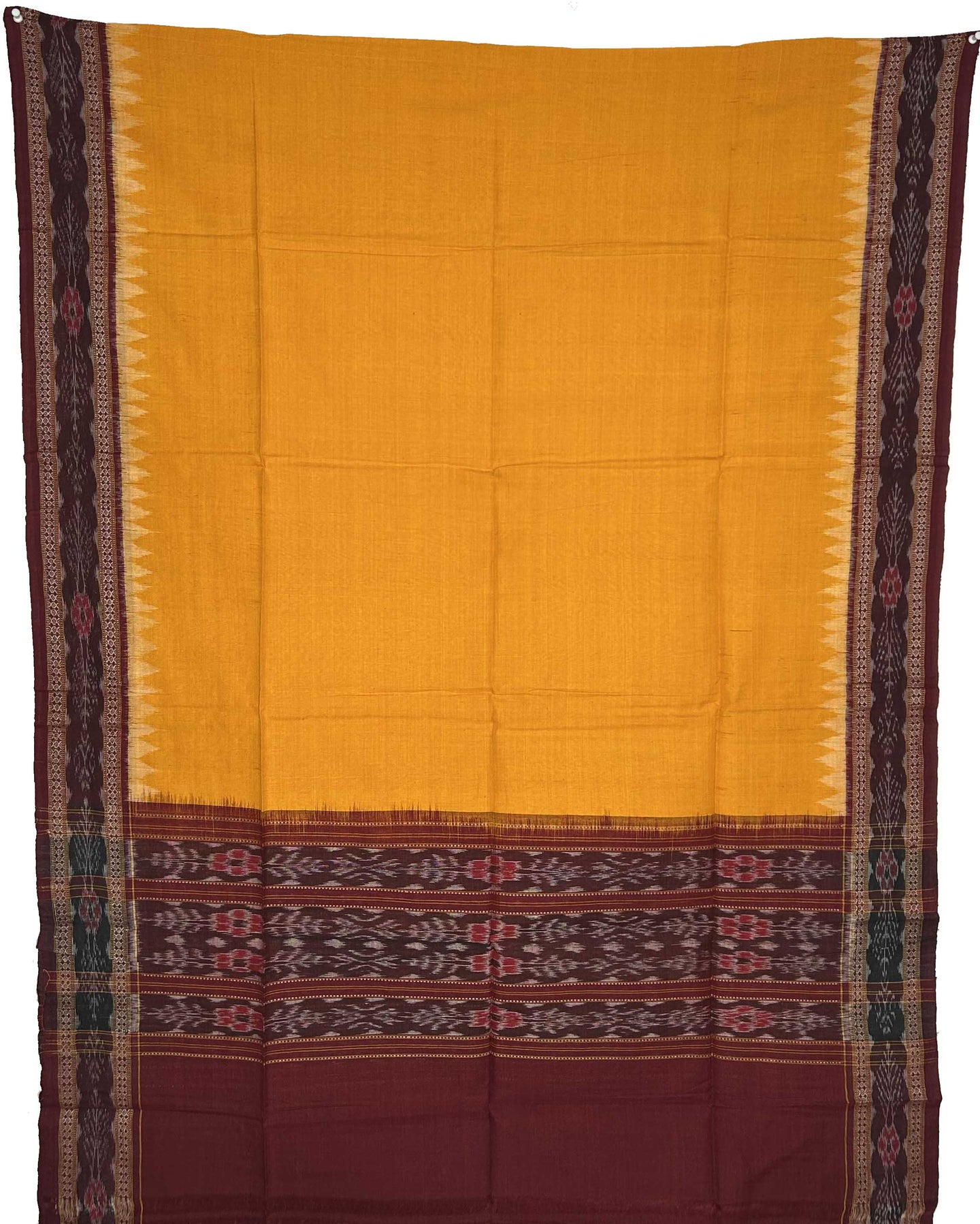 Maroon Top With Yellow Pant & Chunri Pasapalli Dress Set