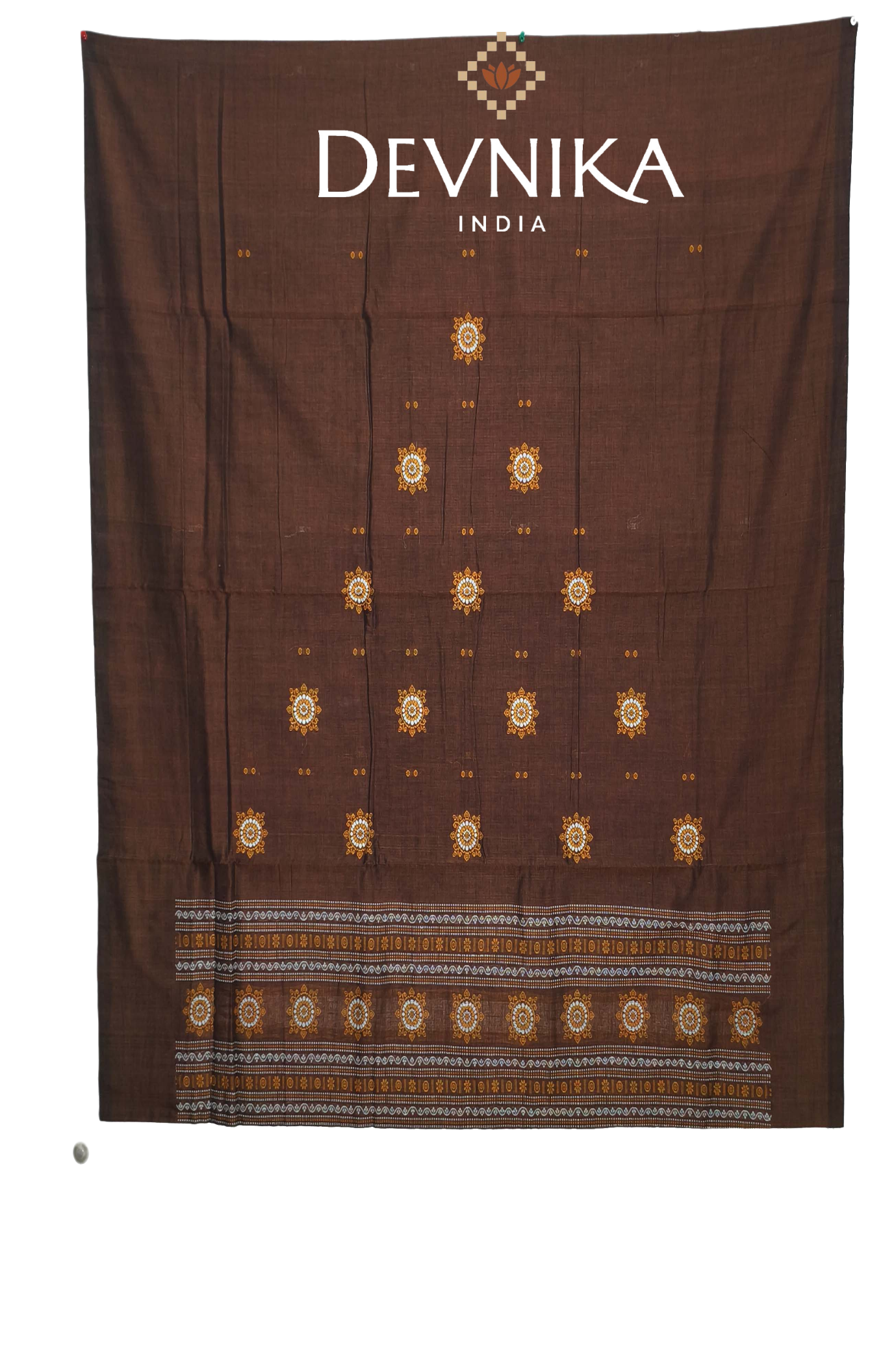 Deep Brown Bomkai Dress Set