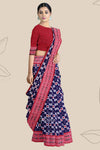 Blue Body Pasapalli Handloom Cotton Saree | Odisha Handloom | Devnika