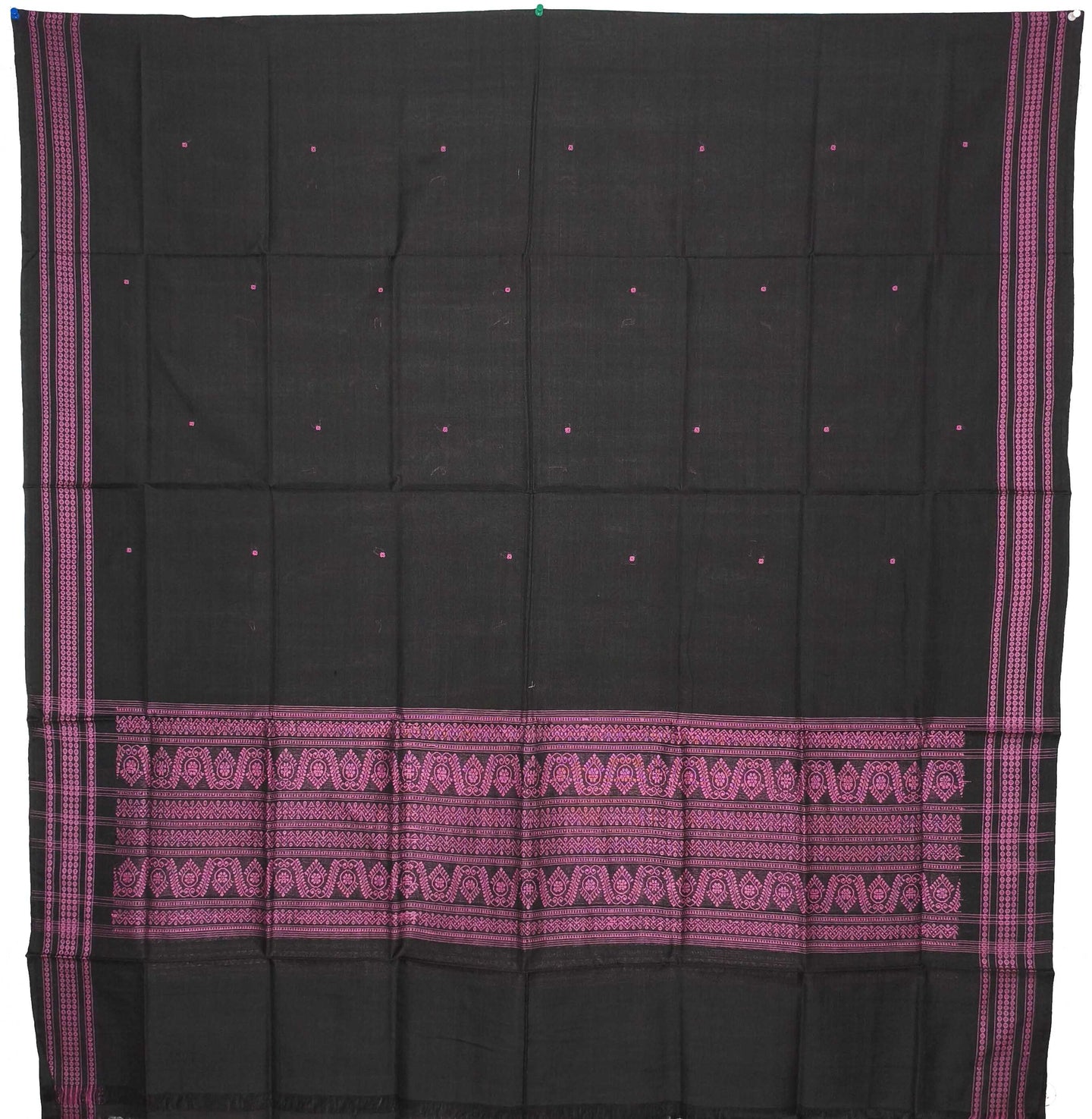 Pink Top With Black Pant & Chunri Bomkai Dress Set