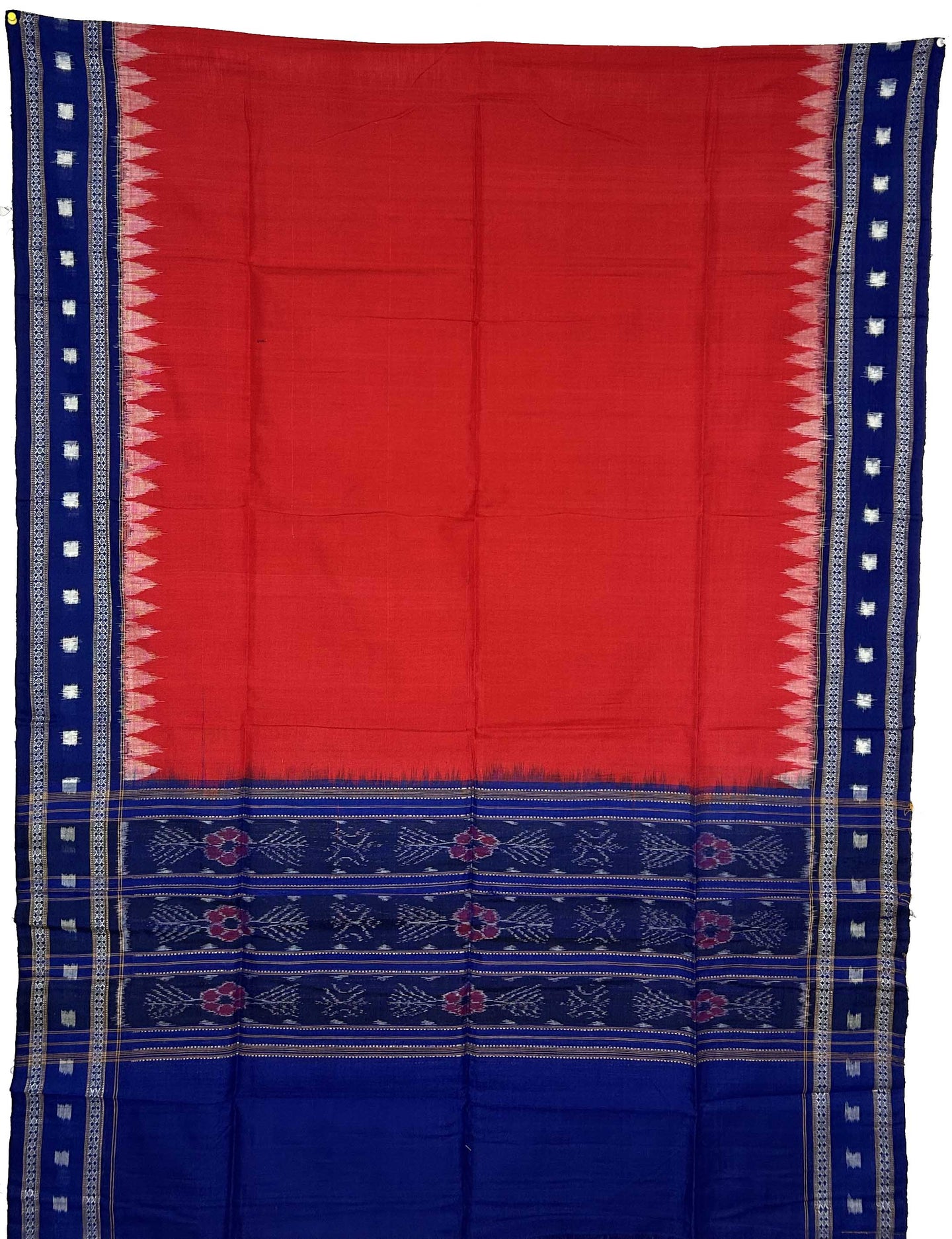 Blue Top With Red Pant & Chunri Pasapalli Dress Set