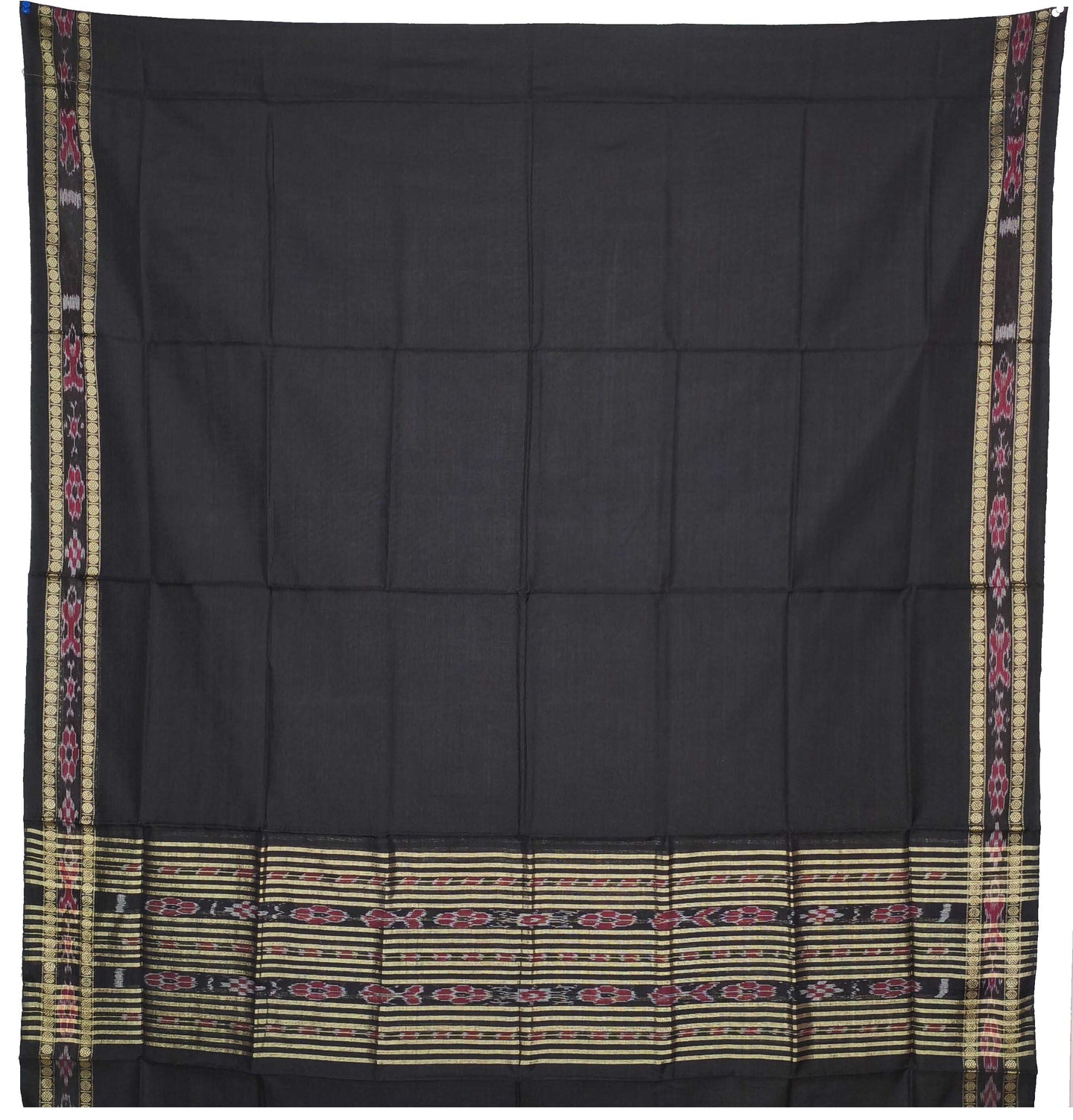 Grey With Black Pant & Chunri Bomkai Dress Set