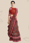 Golden Yellow Body Bandha Tissue Silk Saree | Odisha Handloom GI Tagged | Devnika