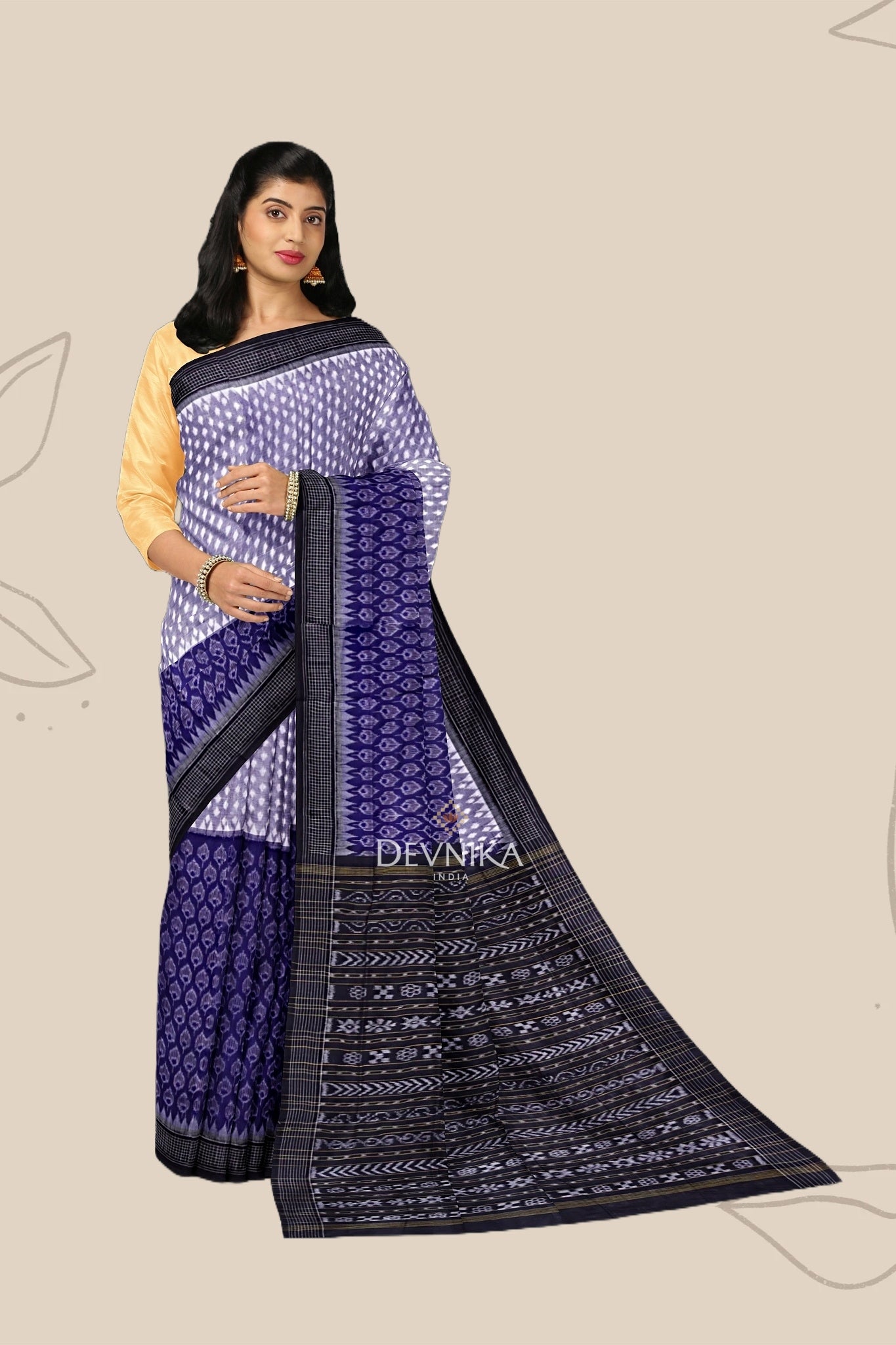 Blue Body Bandha Saree