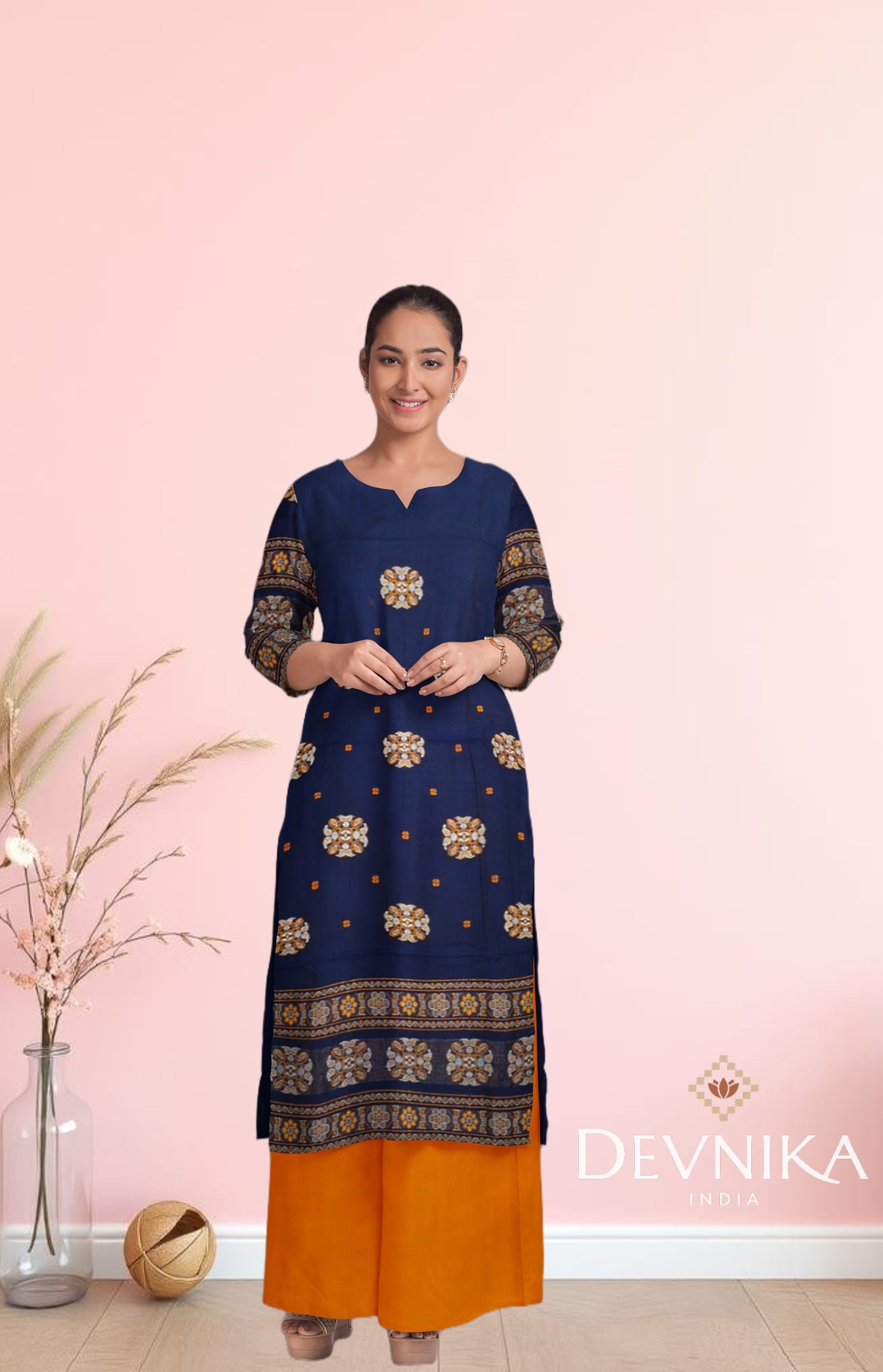 Blue Bomkai Dress Set