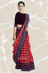 Rust And Brown Body Bandha Handloom Cotton Saree | Odisha Handloom | Devnika