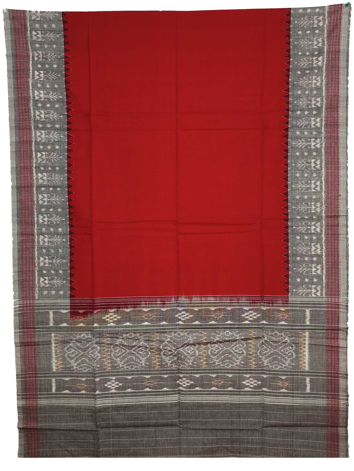 Redish silver Top With Red Pant & Chunri Body Bandha Dress Set