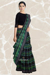 Green Golden Teracota Bandha Handloom Cotton Saree | Odisha Handloom | Devnika