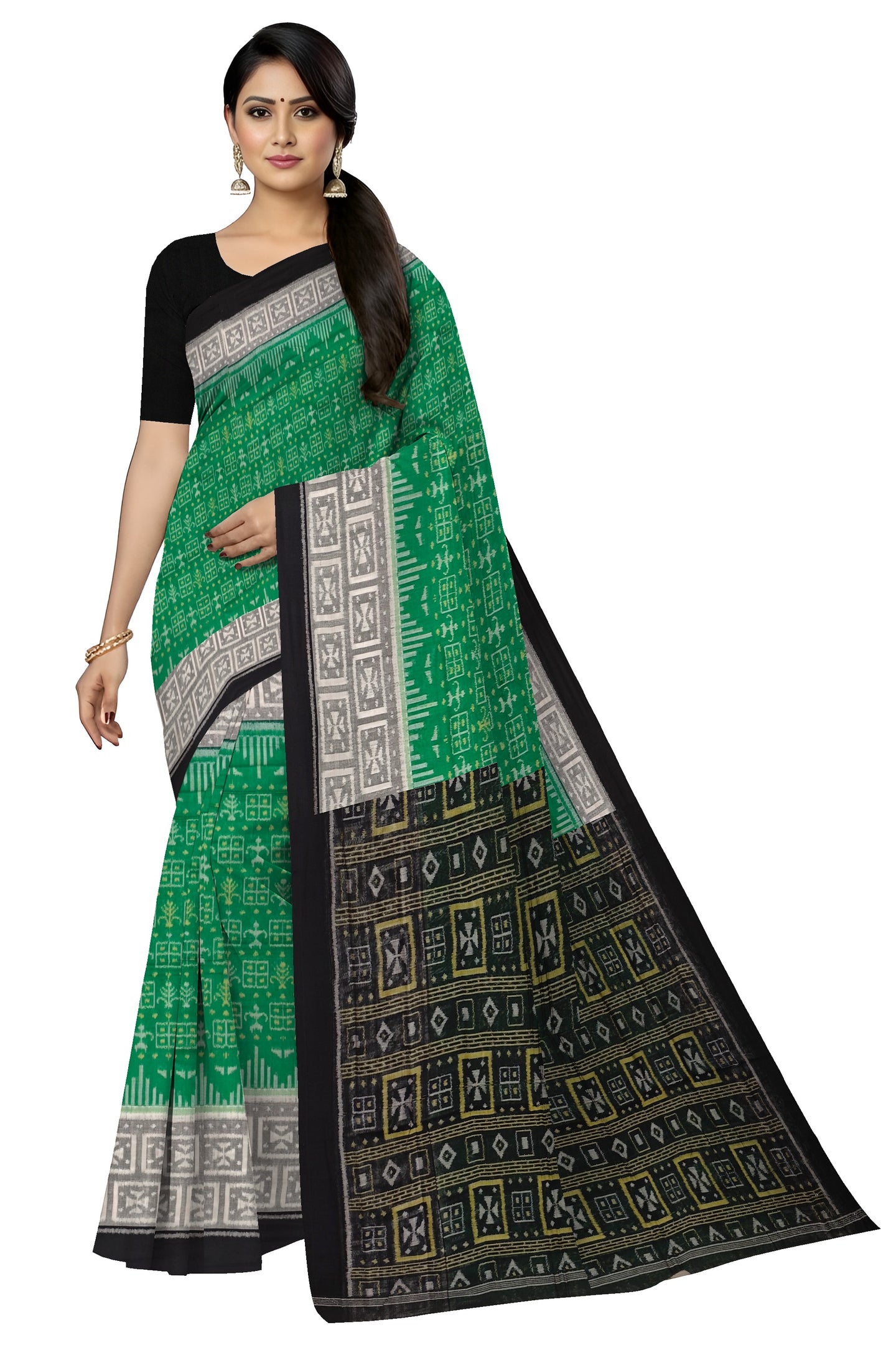 Green Body Bandha Saree