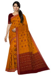Golden Yellow Bomkai Sambalapuri Saree