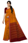 Golden Yellow Bomkai Sambalapuri Saree